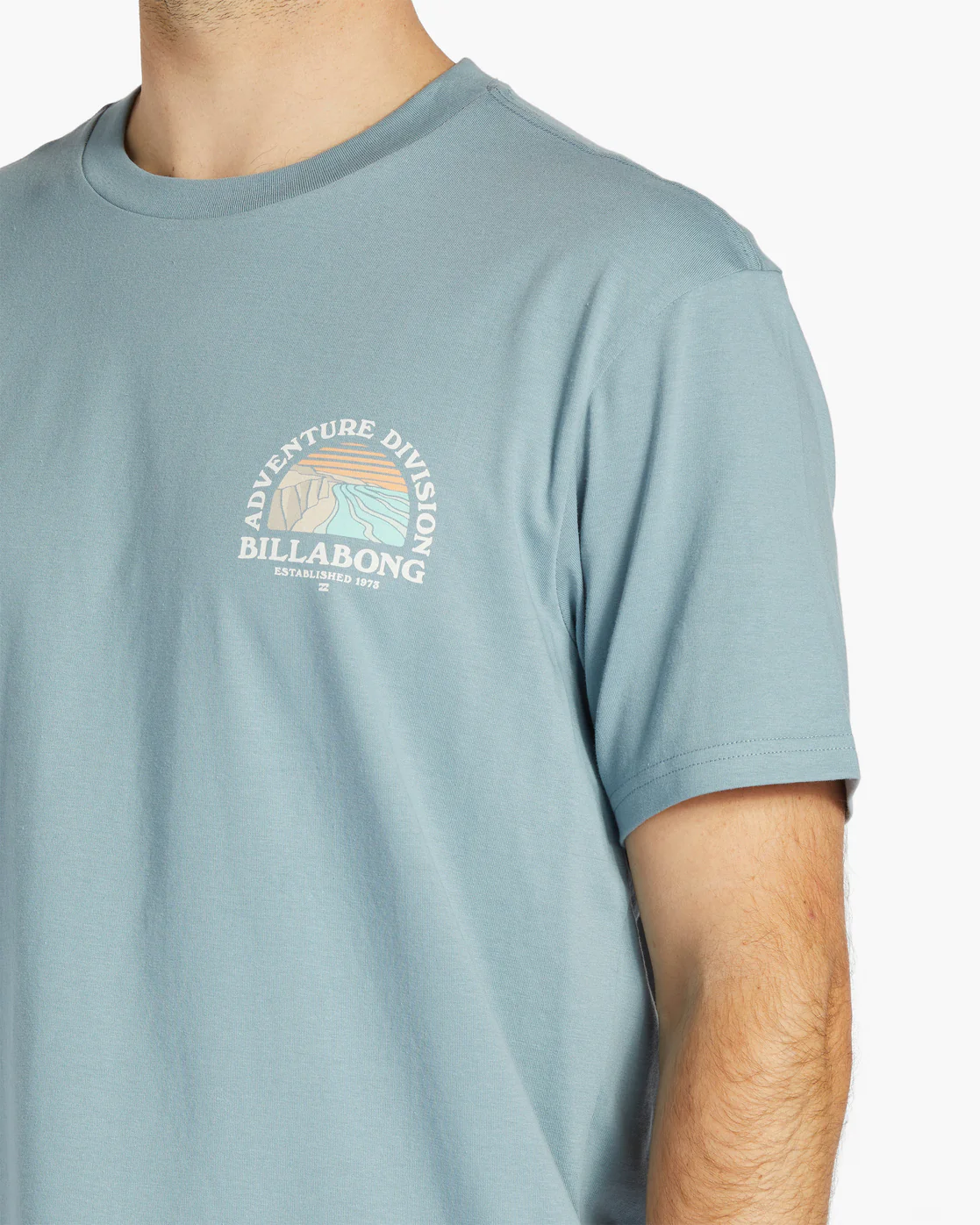 Billabong Sun Up Short Sleeve T-Shirt - Washed Blue -Biliabong Outlet