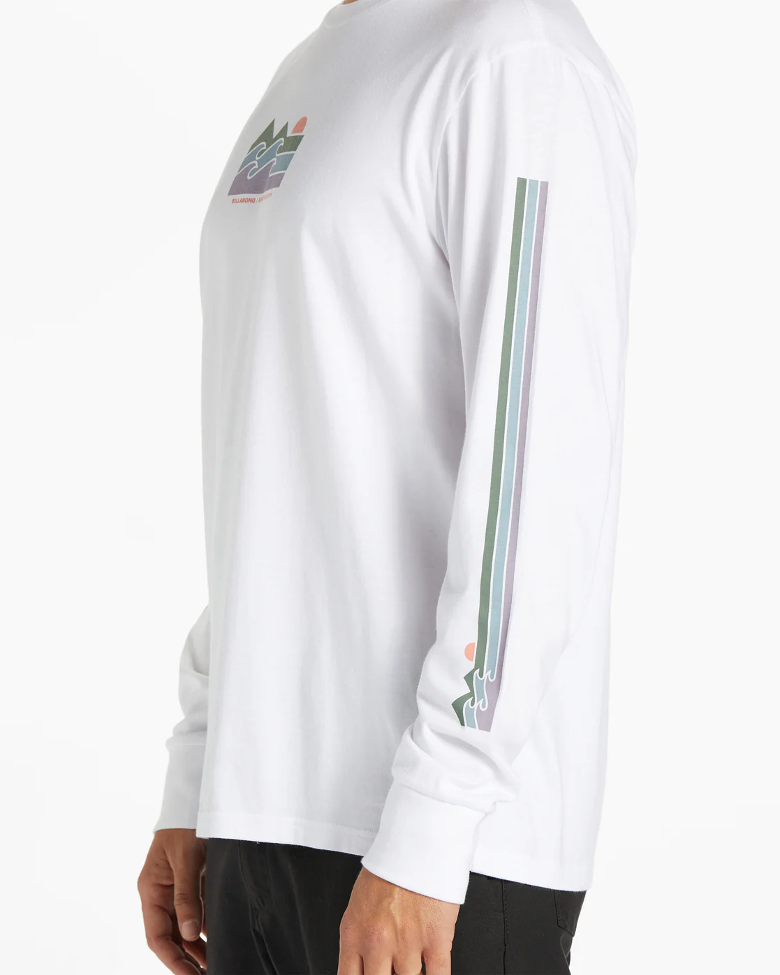 Billabong Stretch Long Sleeve T-Shirt - White -Biliabong Outlet