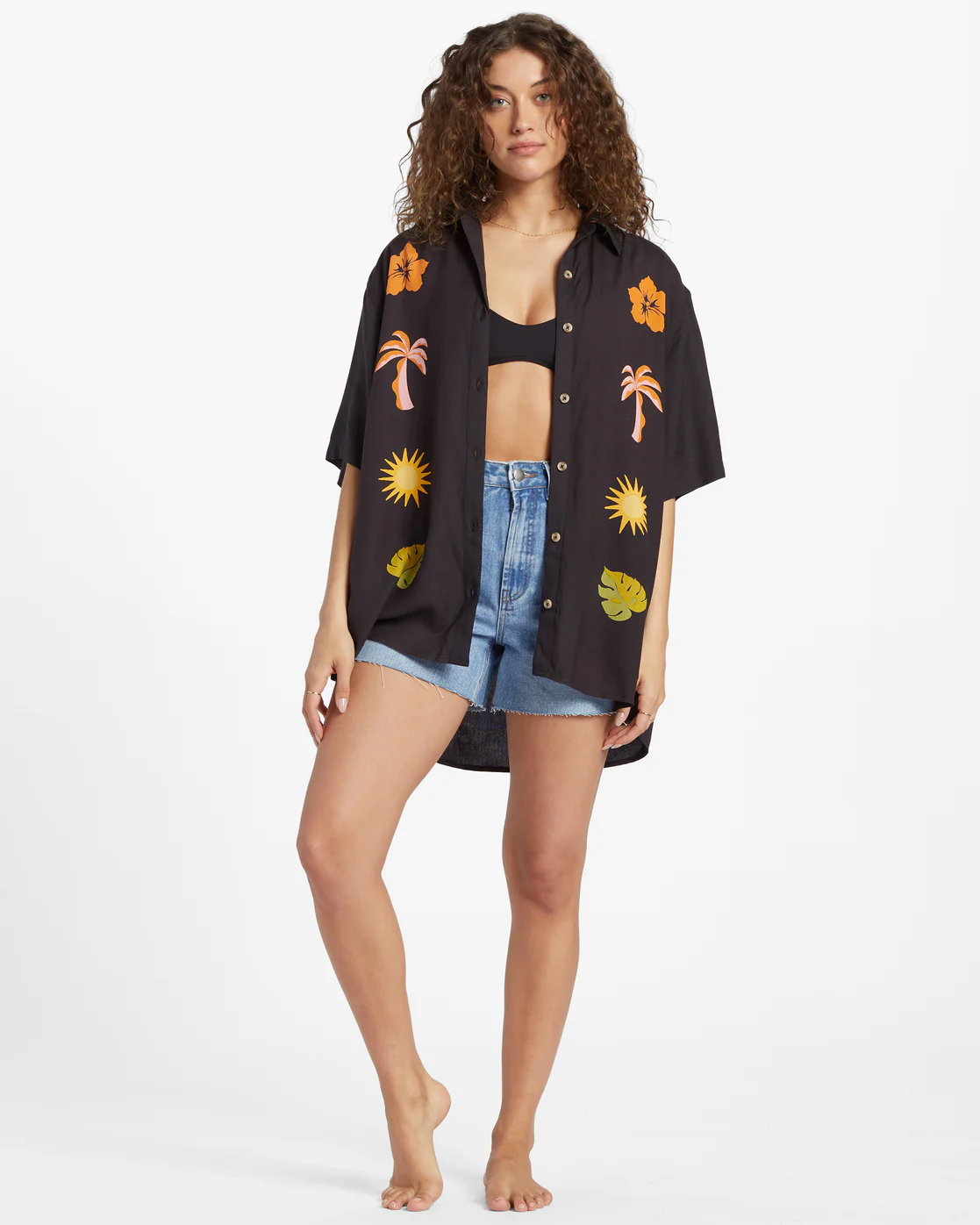 Billabong On Vacation Woven Shirt - Black Sands -Biliabong Outlet