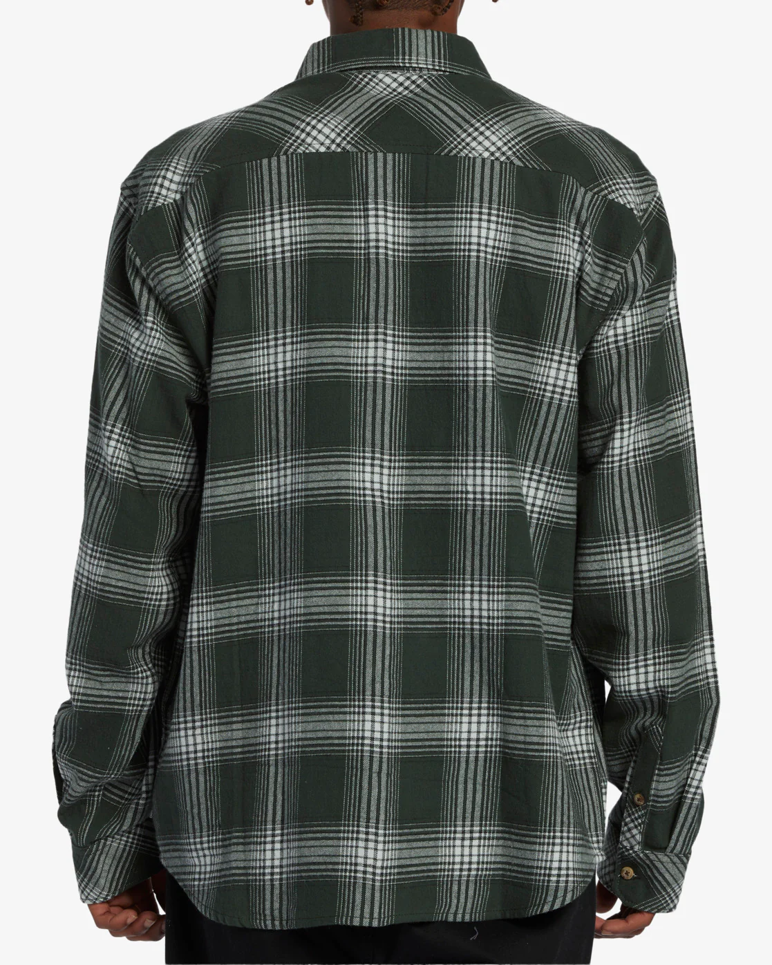 Billabong Coastline Flannel Long Sleeve Shirt - Dusty Forest -Biliabong Outlet