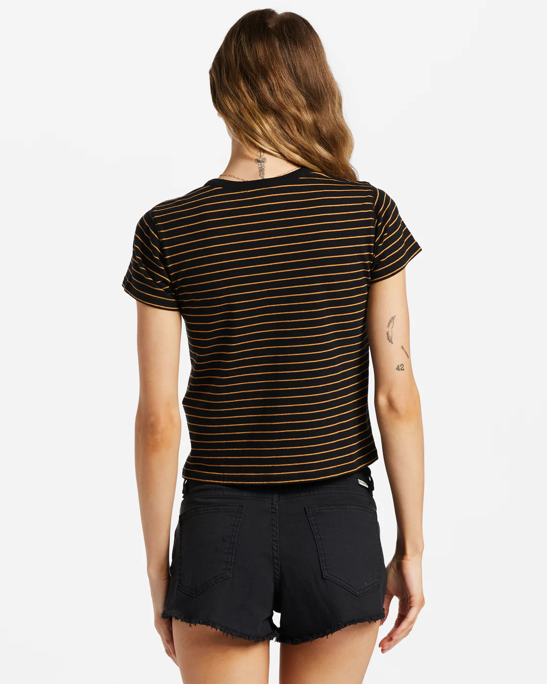 Billabong Buttoned Up Denim Shorts - Black -Biliabong Outlet