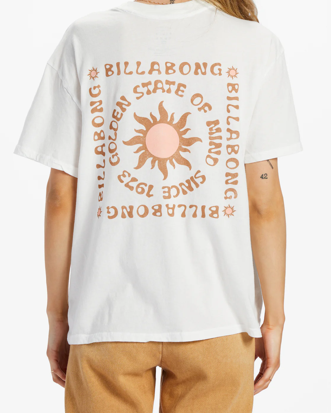 Billabong Golden State T-Shirt - Salt Crystal -Biliabong Outlet