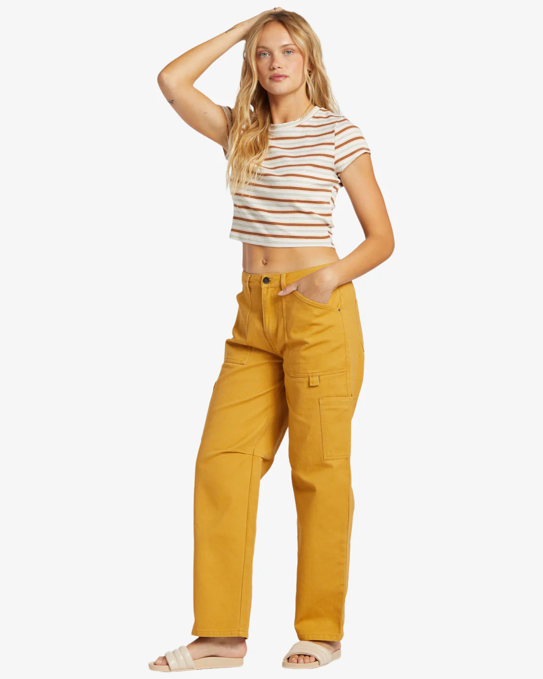 Billabong Leia Cargo Pants - Wild Honey -Biliabong Outlet