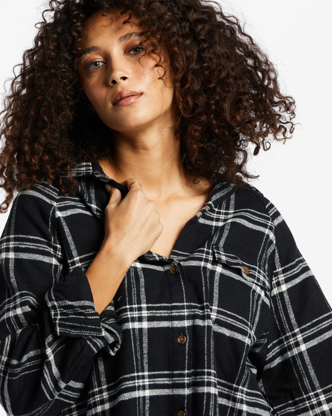 Billabong Best Time Long Sleeve Shirt - Black Pebble -Biliabong Outlet