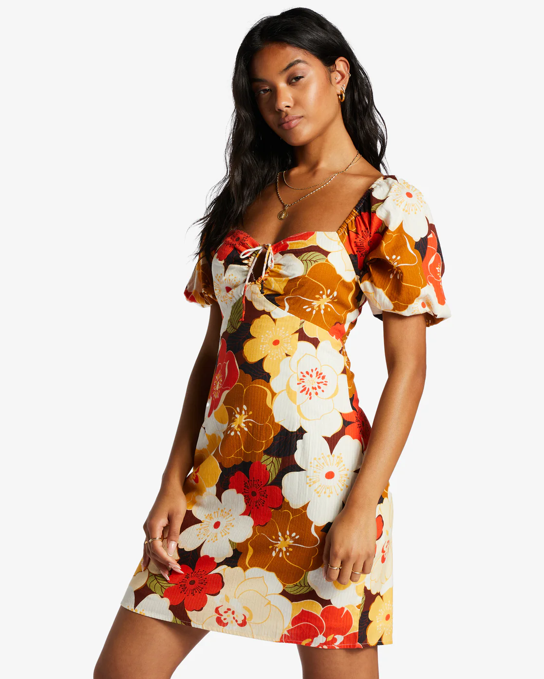 Billabong Shine Bright Mini Dress - Multi -Biliabong Outlet