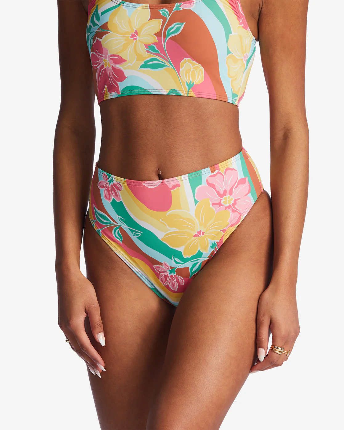 Billabong Chasin Sunbeams Rise Bikini Bottoms - Multi -Biliabong Outlet