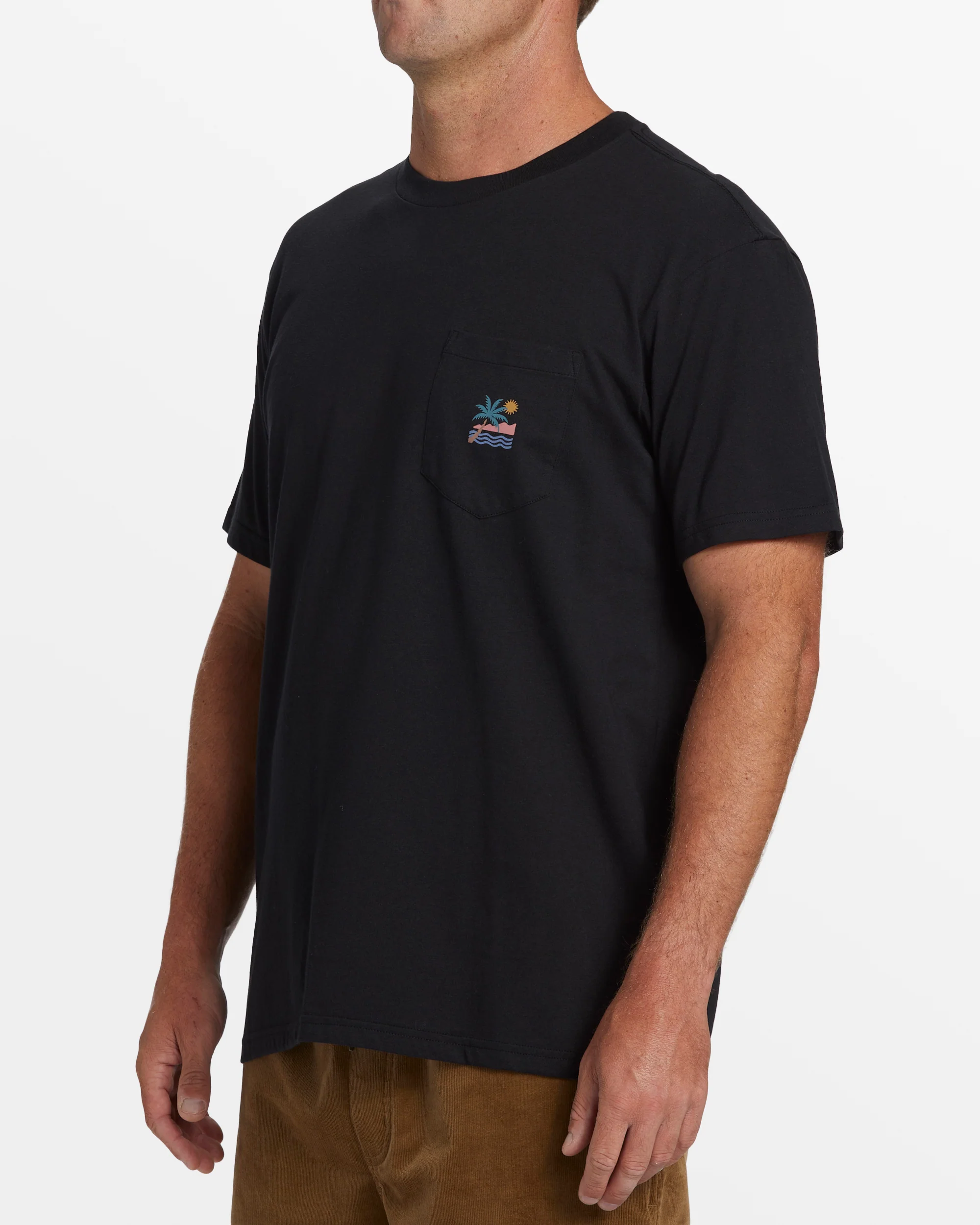 Billabong Troppo Pocket T-Shirt - Black -Biliabong Outlet