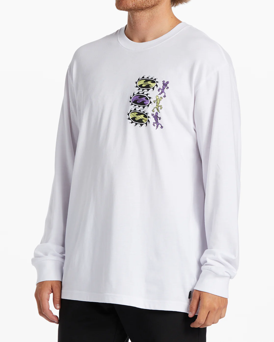 Billabong Surround Long Sleeve T-Shirt - White -Biliabong Outlet