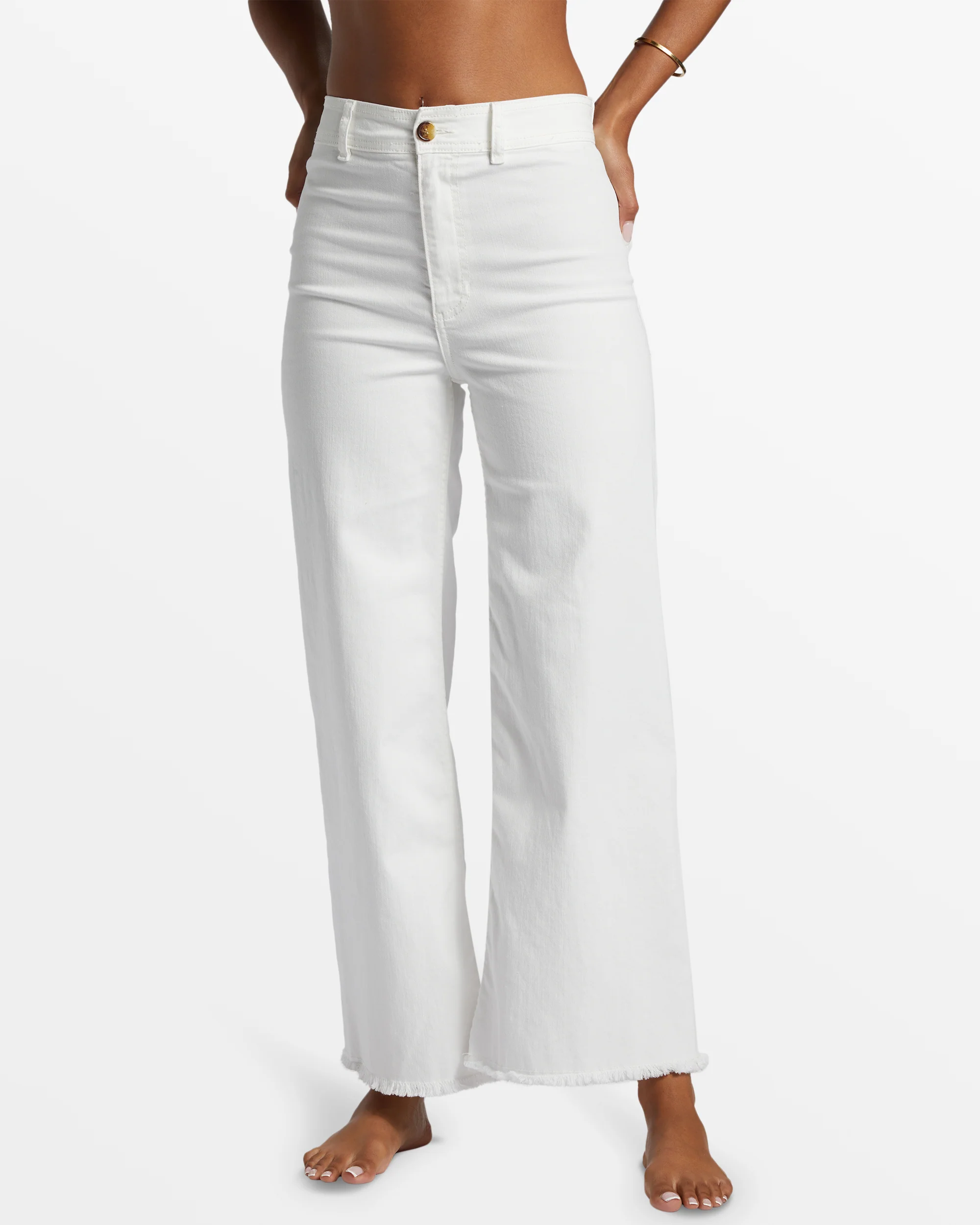 Billabong Free Fall High-Waist Pants - Salt Crystal 1 -Biliabong Outlet