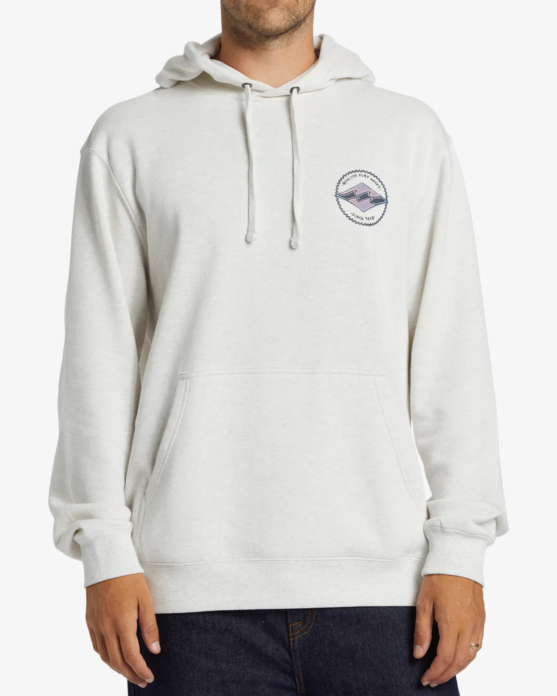 Billabong Shorebird Pullover Sweatshirt - Light Grey Heather -Biliabong Outlet