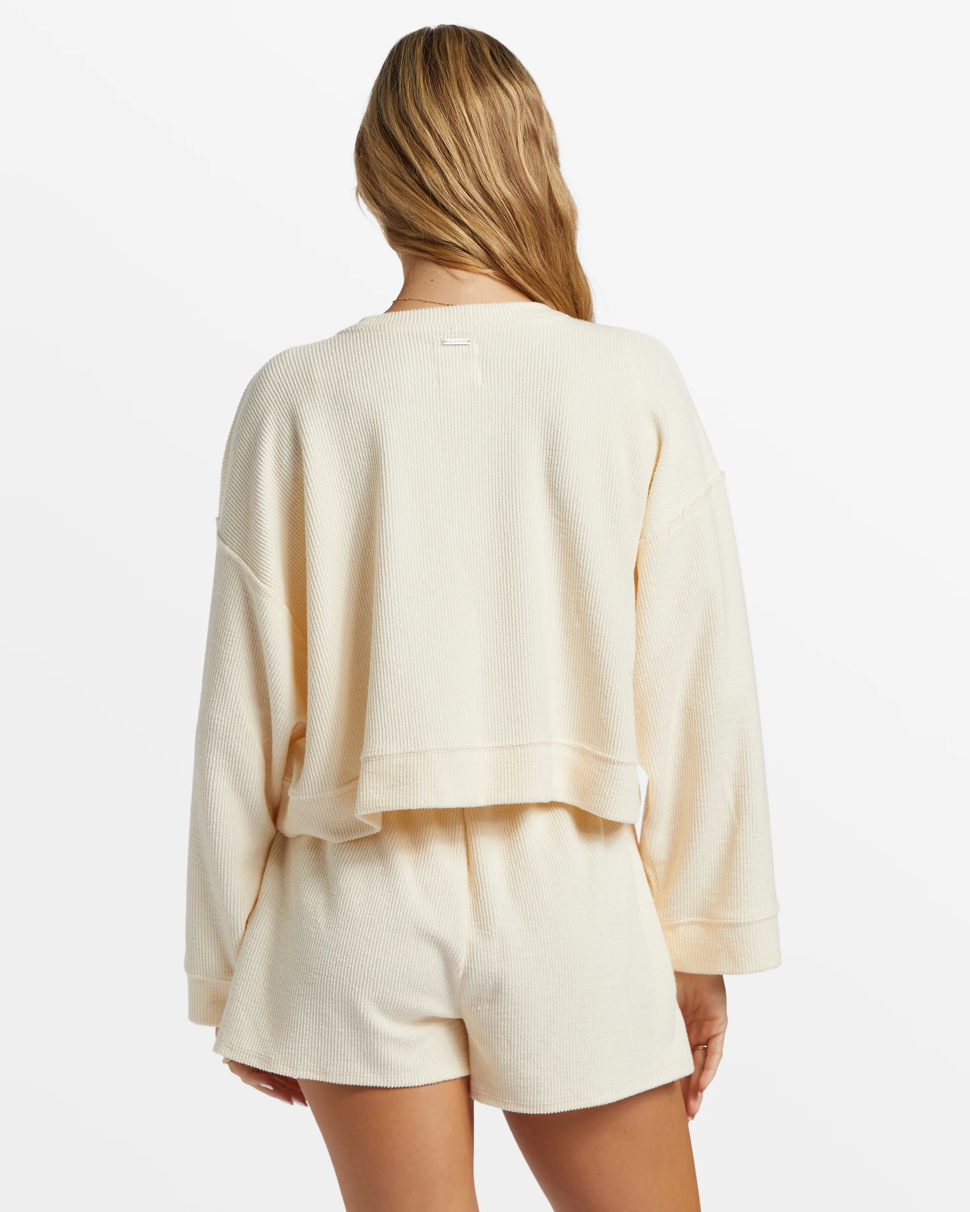 Billabong Cally Crew Neck Sweatshirt - Whitecap -Biliabong Outlet