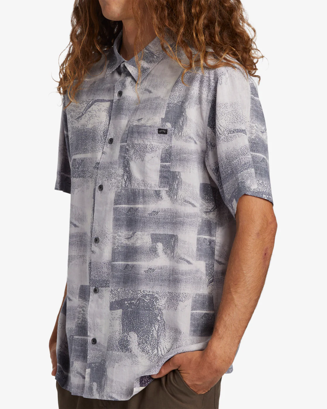 Billabong Filthy Short Sleeve Woven Shirt - Purple Haze -Biliabong Outlet