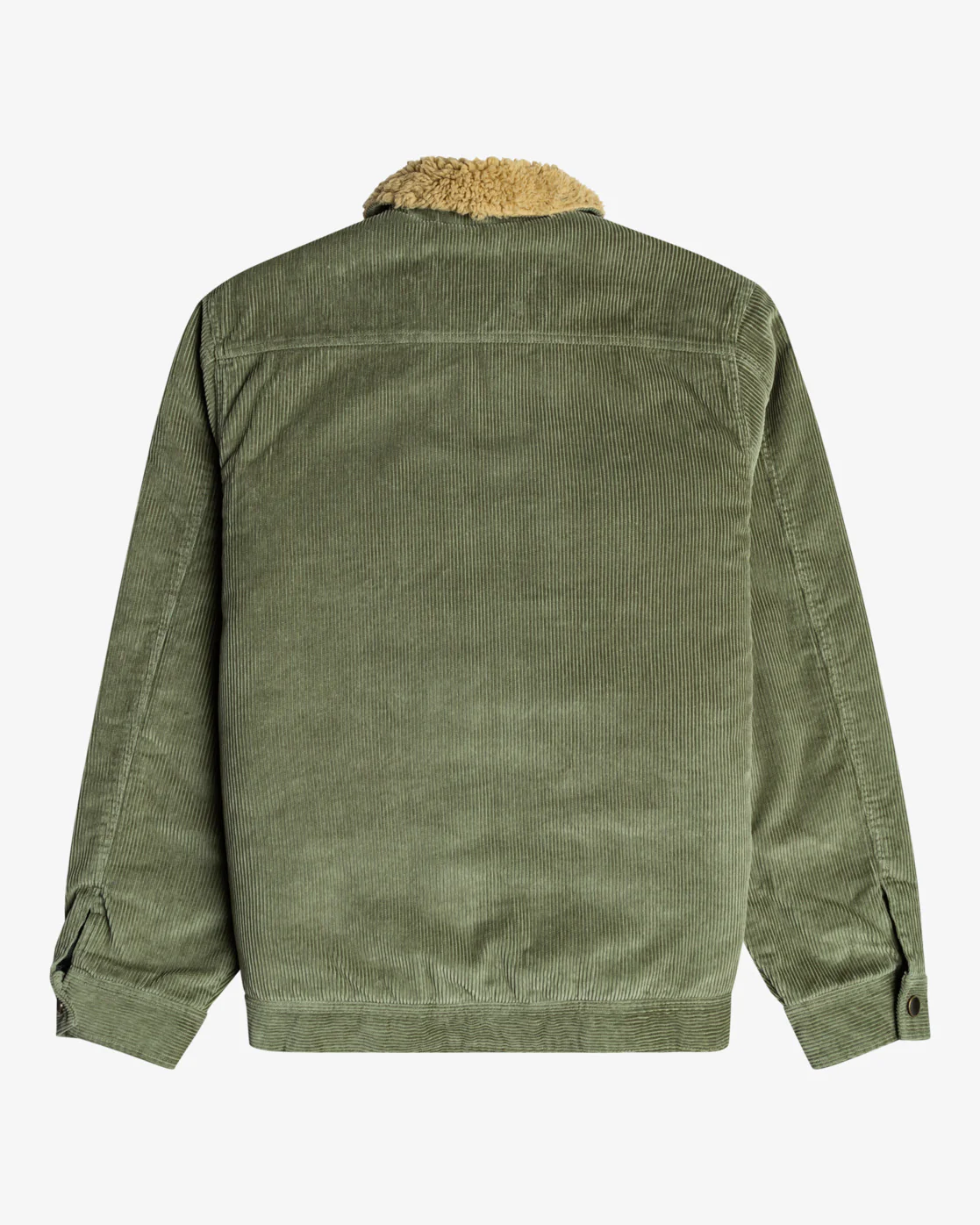 Billabong Barlow Cord Sherpa Lined Jacket - Sage -Biliabong Outlet