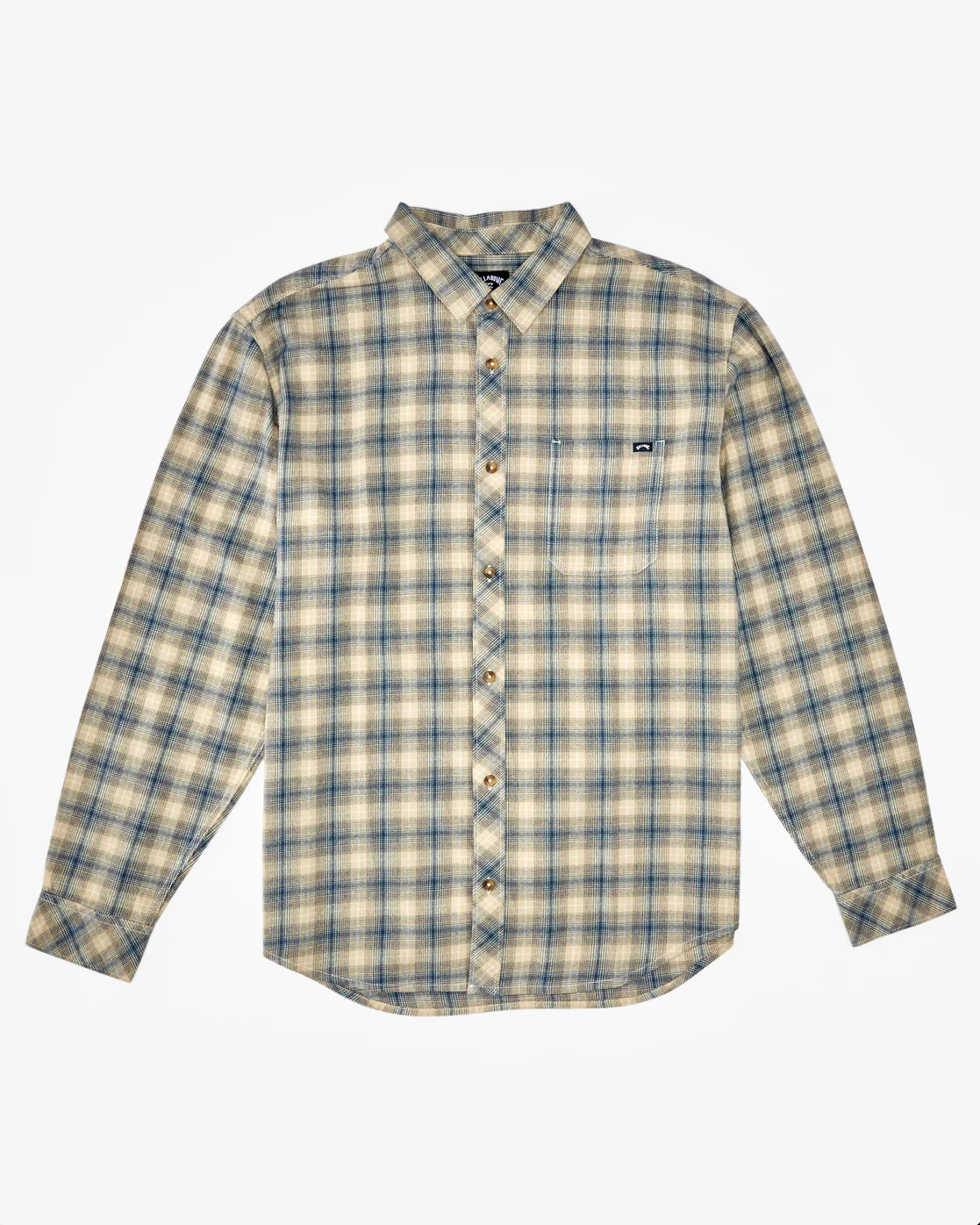 Billabong Coastline Flannel Long Sleeve Shirt - North Sea -Biliabong Outlet