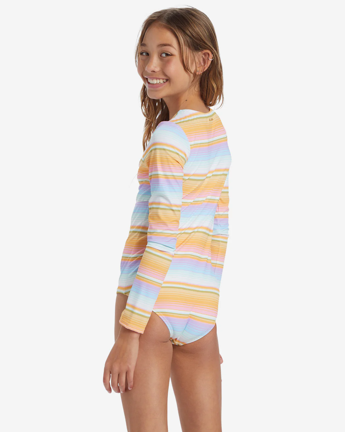 Billabong Girls Blissed Out Bodysuit Surf Tee - Multi -Biliabong Outlet