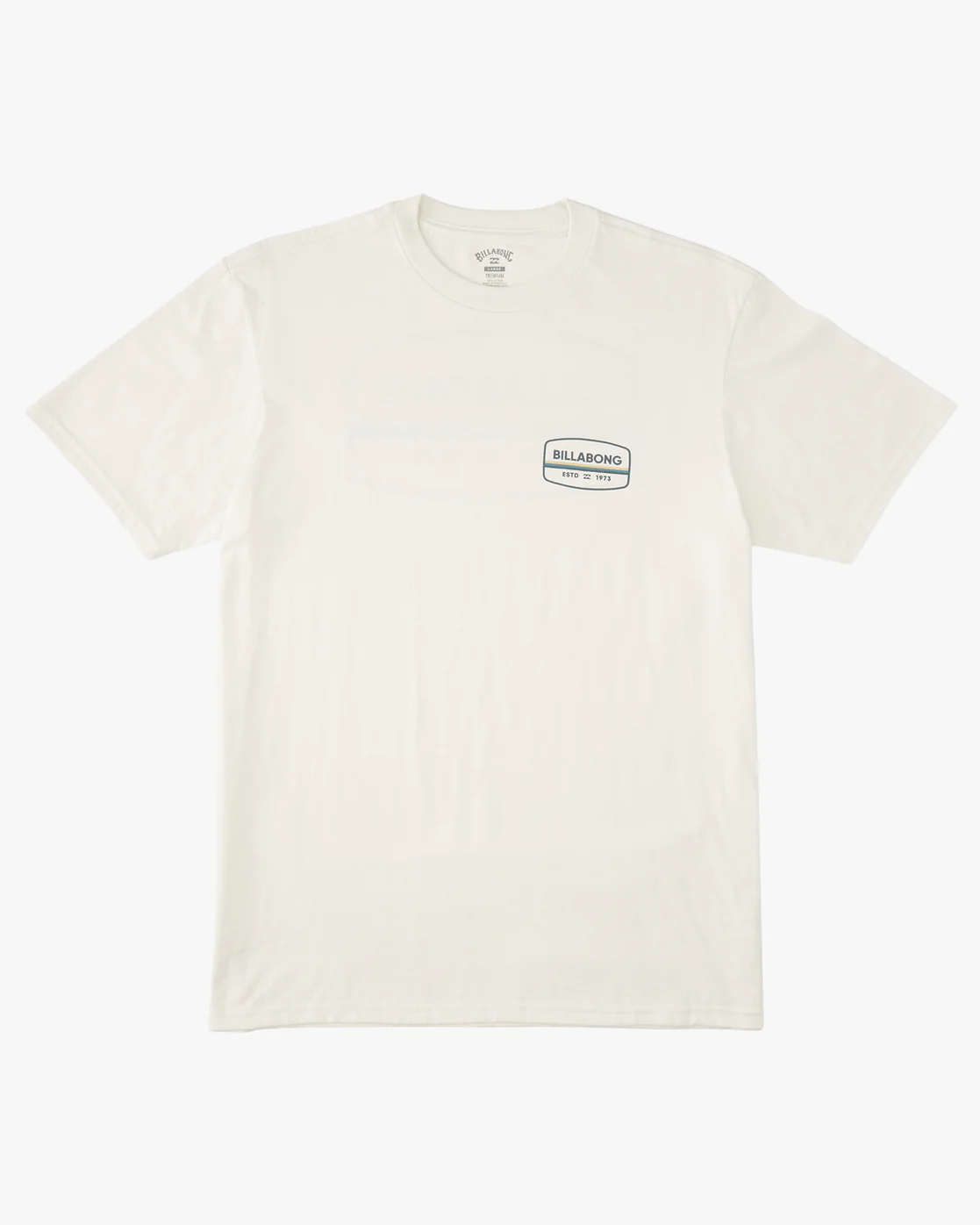 Billabong Walled Short Sleeve T-Shirt - Off White -Biliabong Outlet