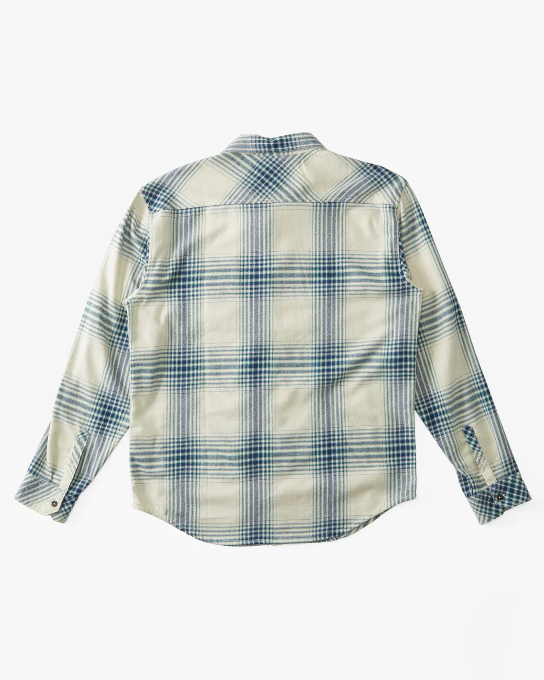 Billabong Coastline Flannel Long Sleeve Shirt - Stone -Biliabong Outlet
