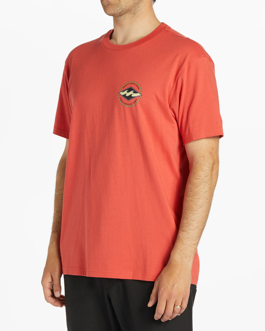 Billabong Rotor Diamond Short Sleeve T-Shirt - Coral -Biliabong Outlet