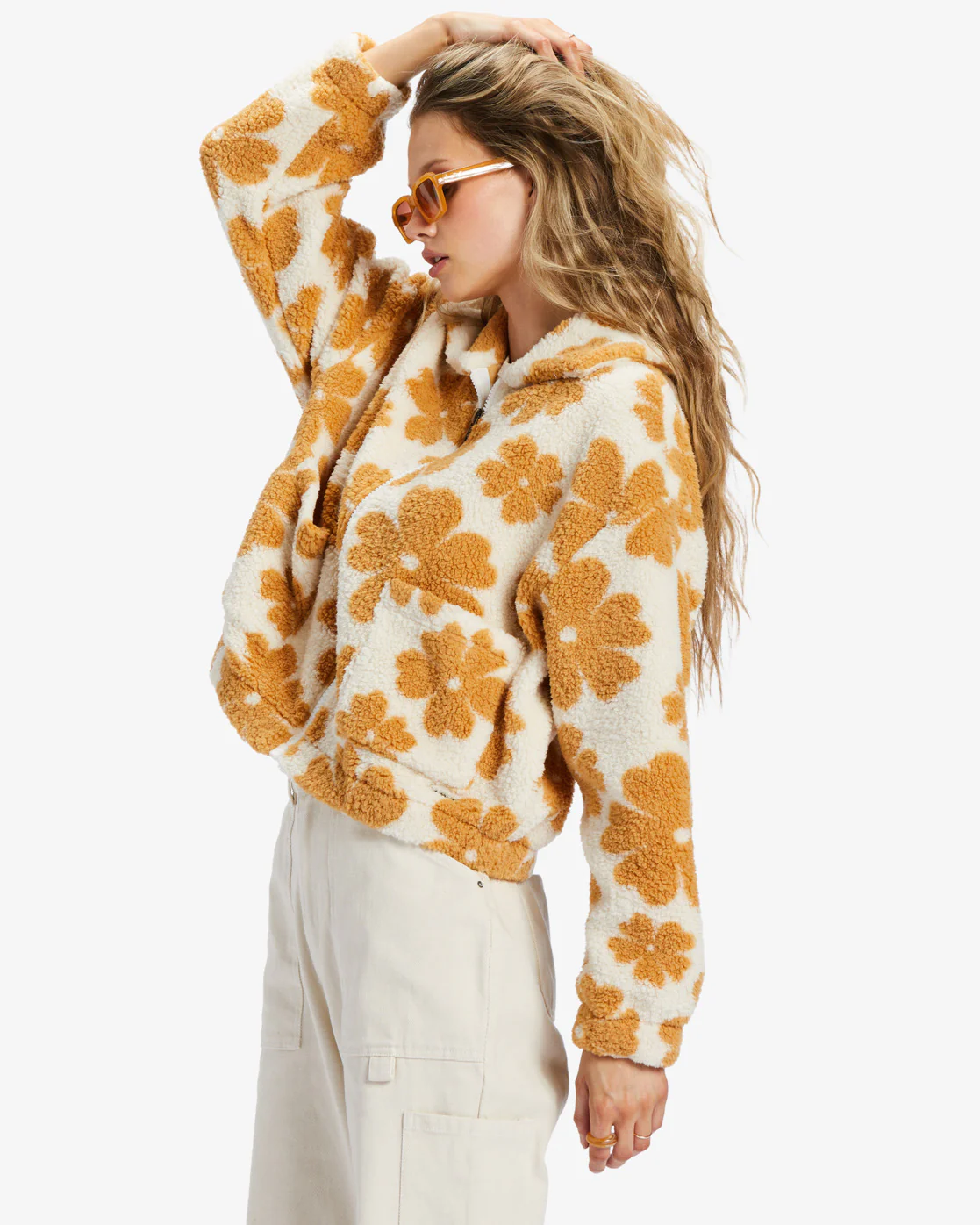 Billabong Cozy All Day Crew Neck Sweatshirt - Cosmic Khaki -Biliabong Outlet