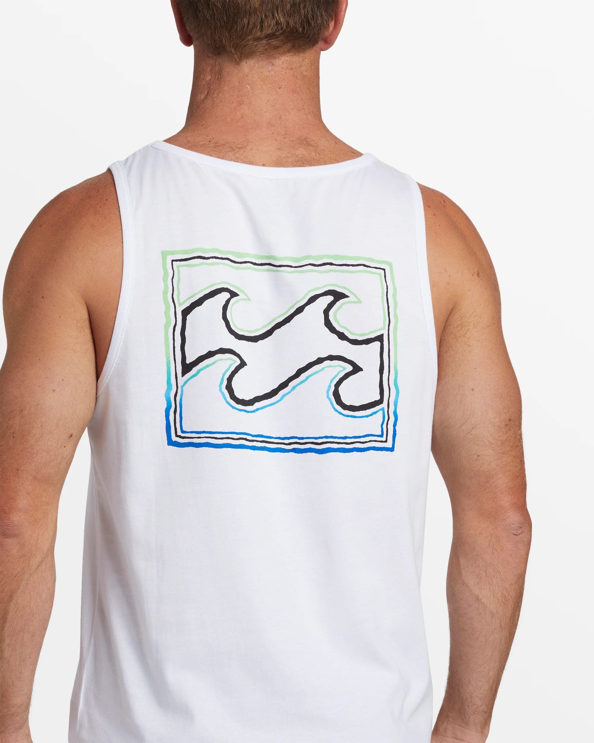 Billabong Crayon Wave Tank Top - White -Biliabong Outlet