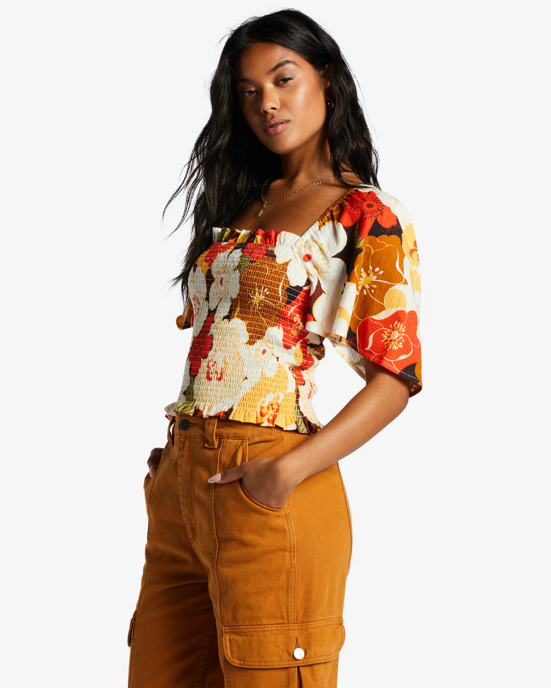 Billabong Golden Daze Crop Top - Multi -Biliabong Outlet