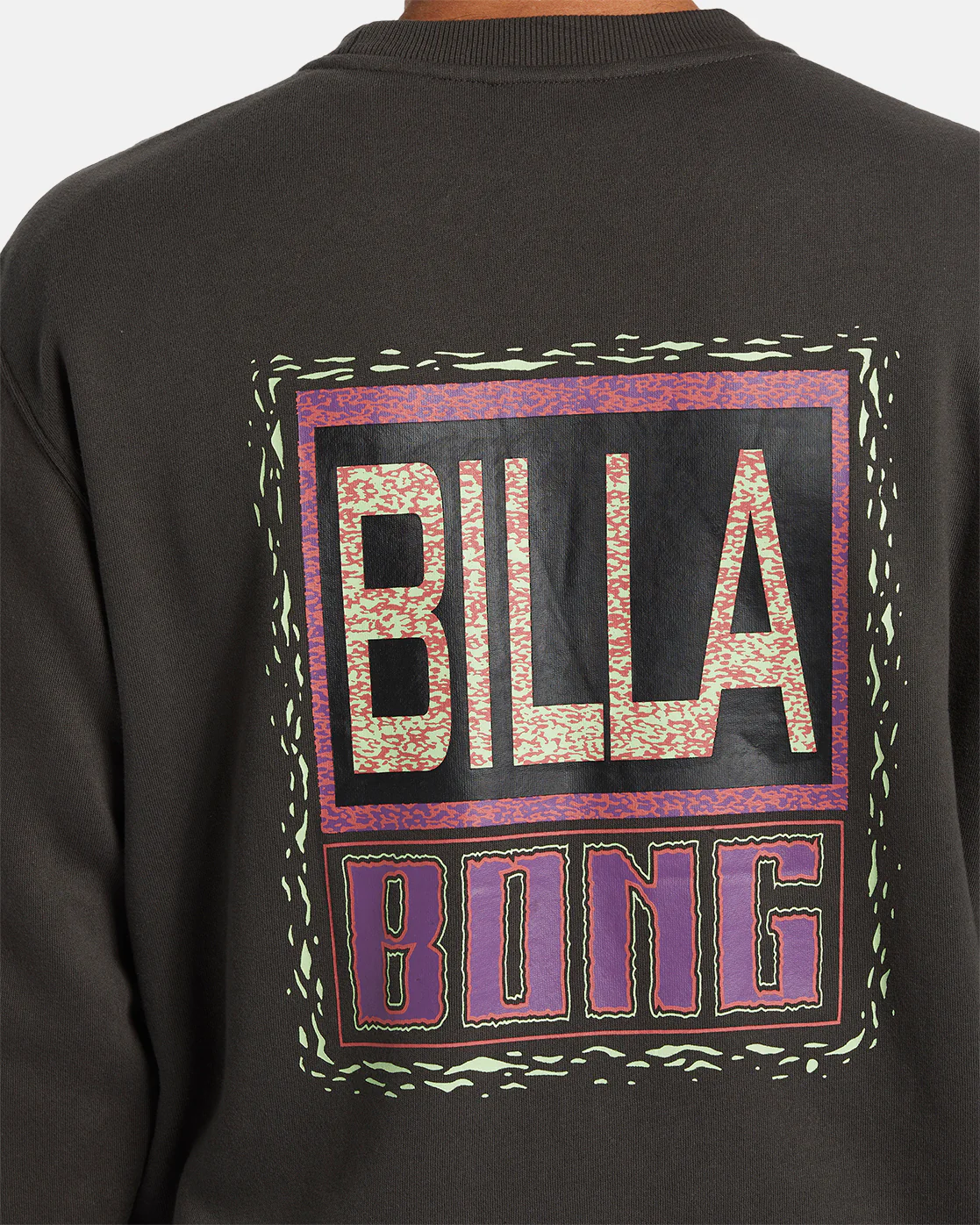 Billabong Shorebird Crew Sweatshirt - Raven -Biliabong Outlet
