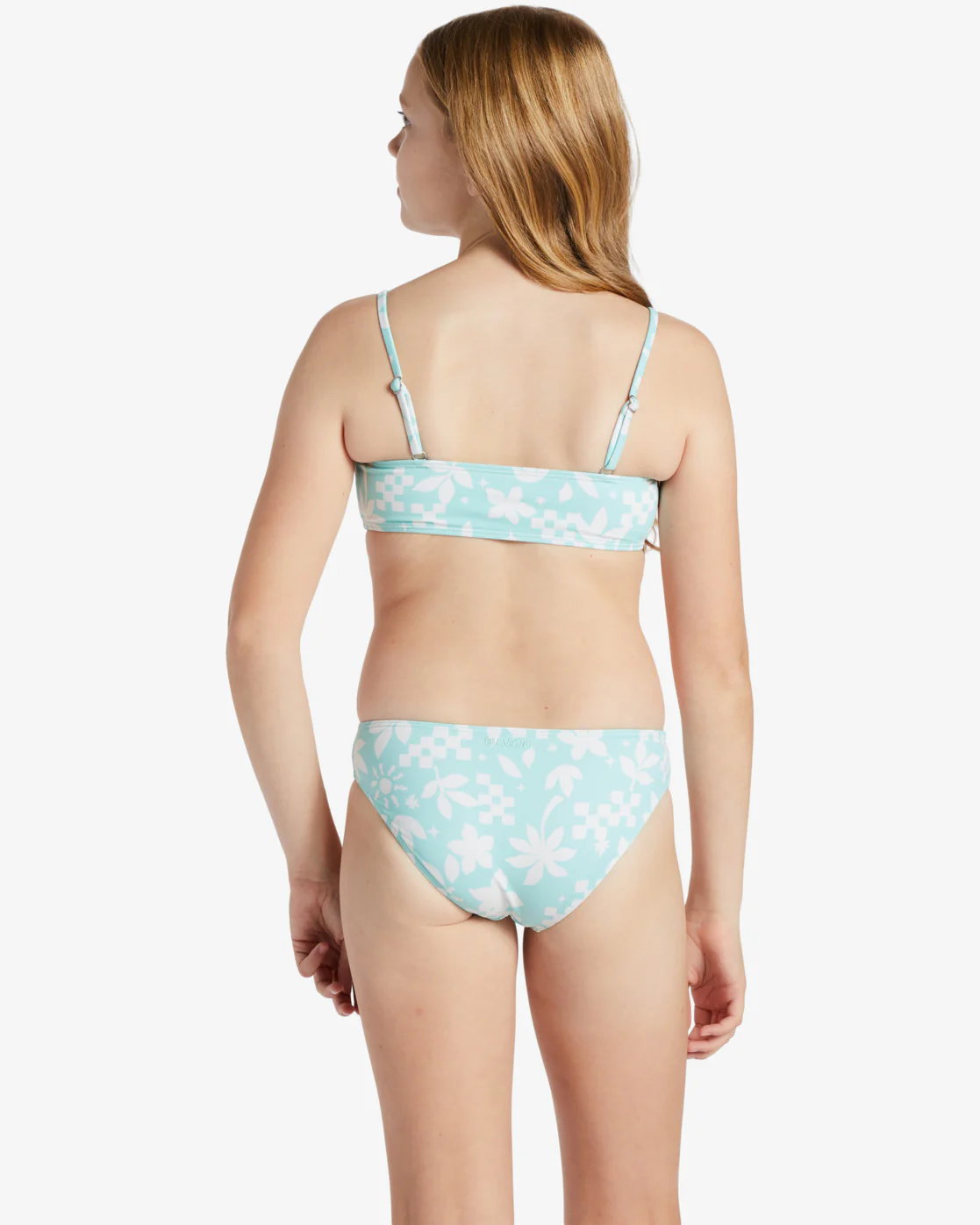 Billabong Girls Catch A Wave Two Piece Tank Bikini Set - Mint Chip -Biliabong Outlet