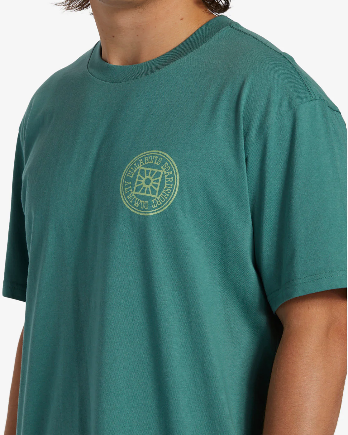 Billabong Swivel Short Sleeve T-Shirt - Billiard -Biliabong Outlet