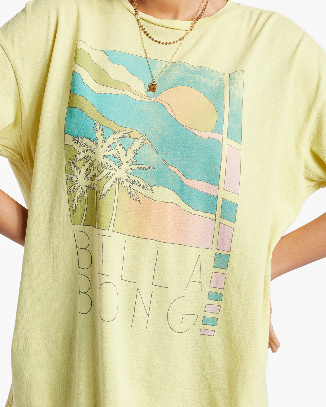 Billabong Rainbow Skies T-Shirt - Limelight -Biliabong Outlet