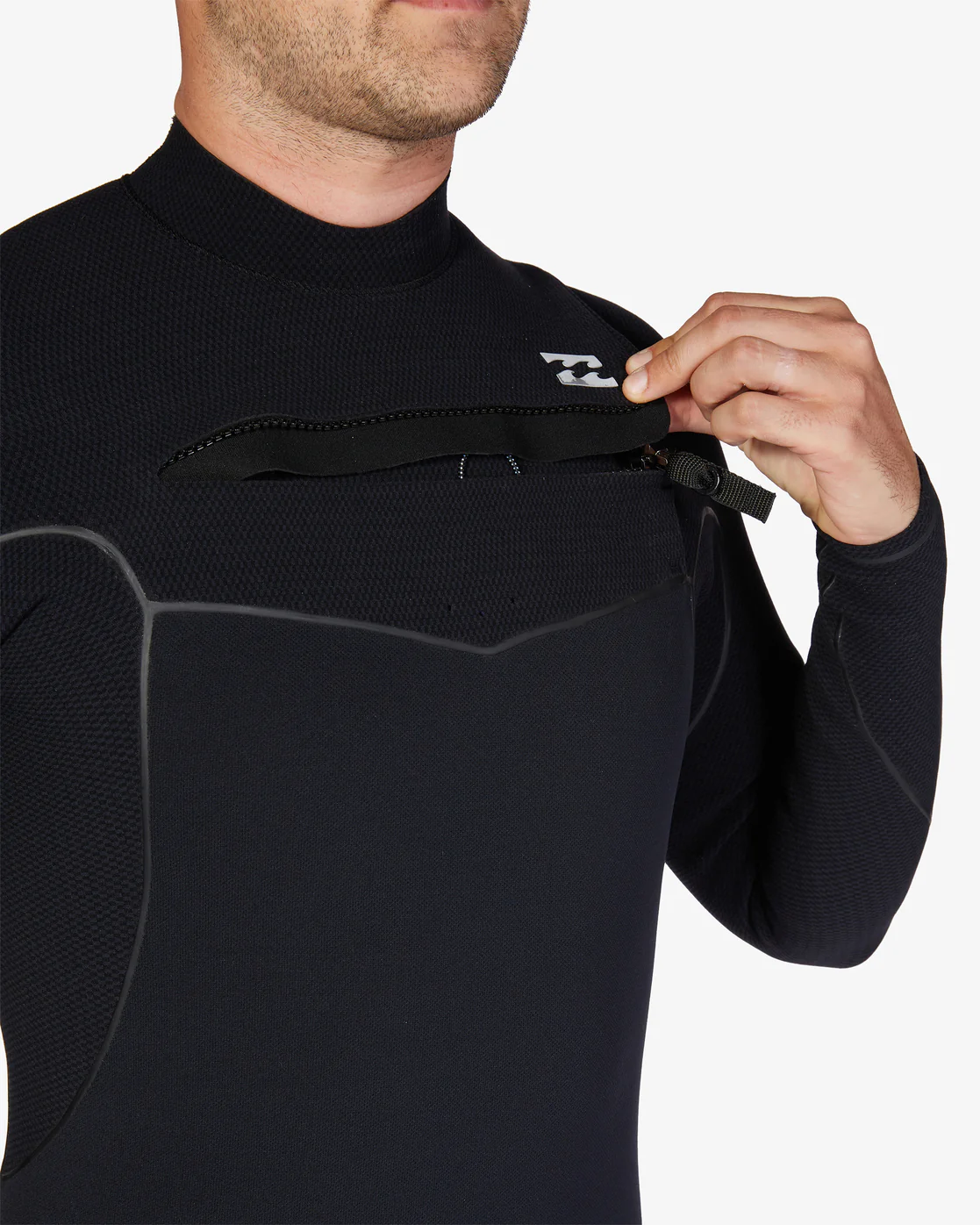 Billabong 3/2 Furnace Chest Zip Full Wetsuit - Black -Biliabong Outlet