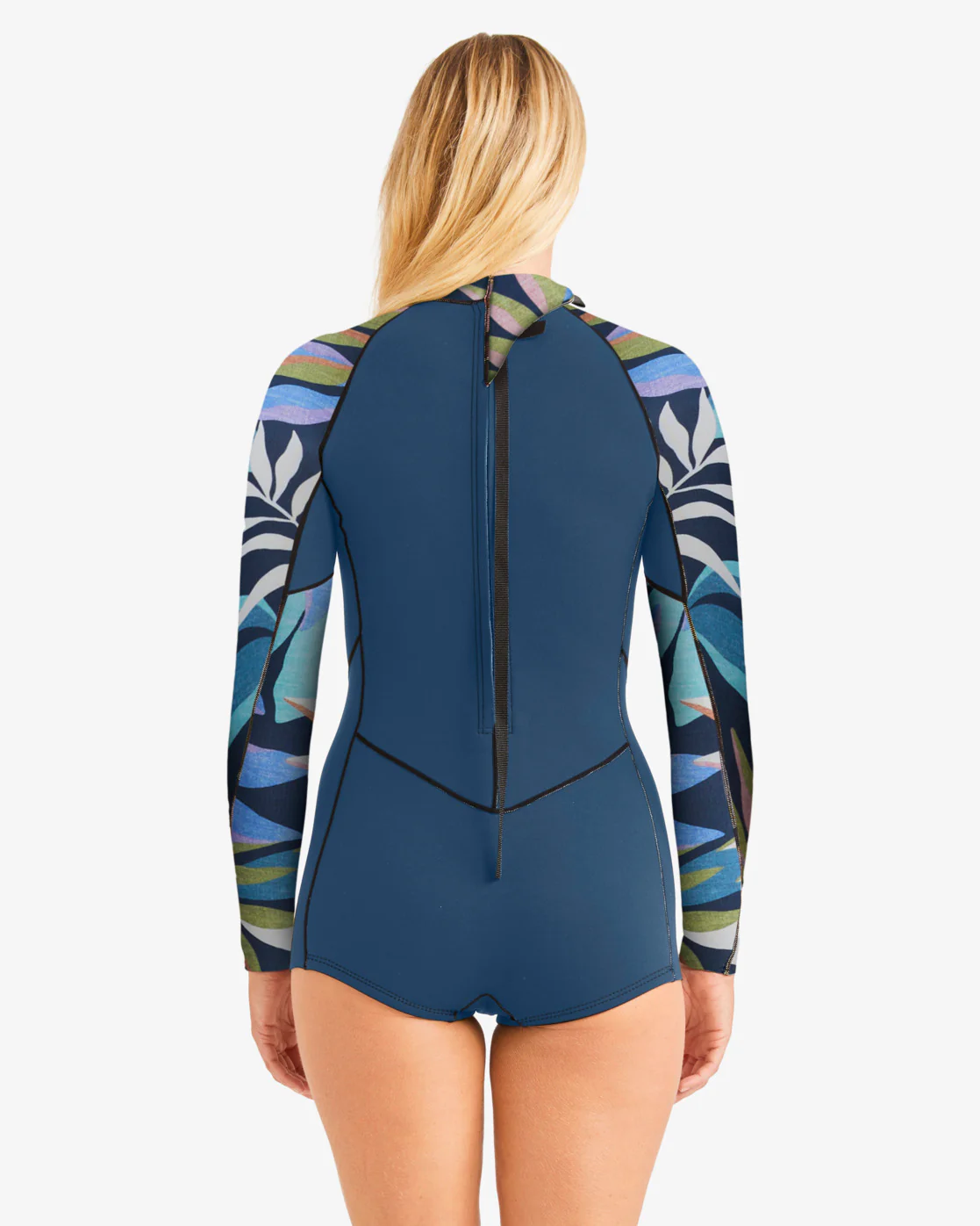Billabong Spring Fever Long Sleeve Spring Wetsuit - Indigo Ocean -Biliabong Outlet
