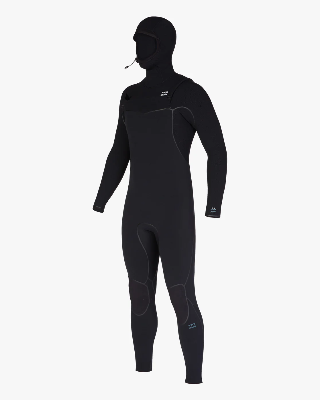 Billabong 5/4 Furnace Hooded Chest Zip Full Wetsuit - Black -Biliabong Outlet