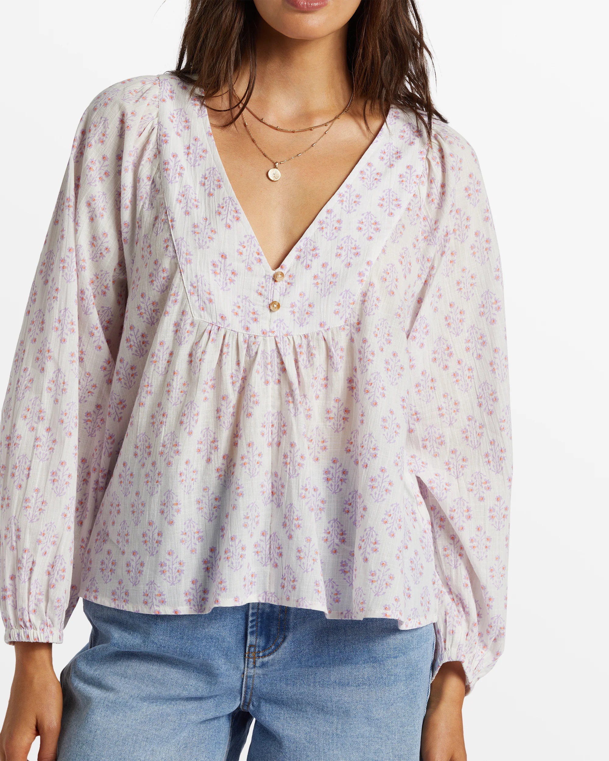 Billabong Ambers Relaxed Long Sleeve Shirt - Tulip -Biliabong Outlet