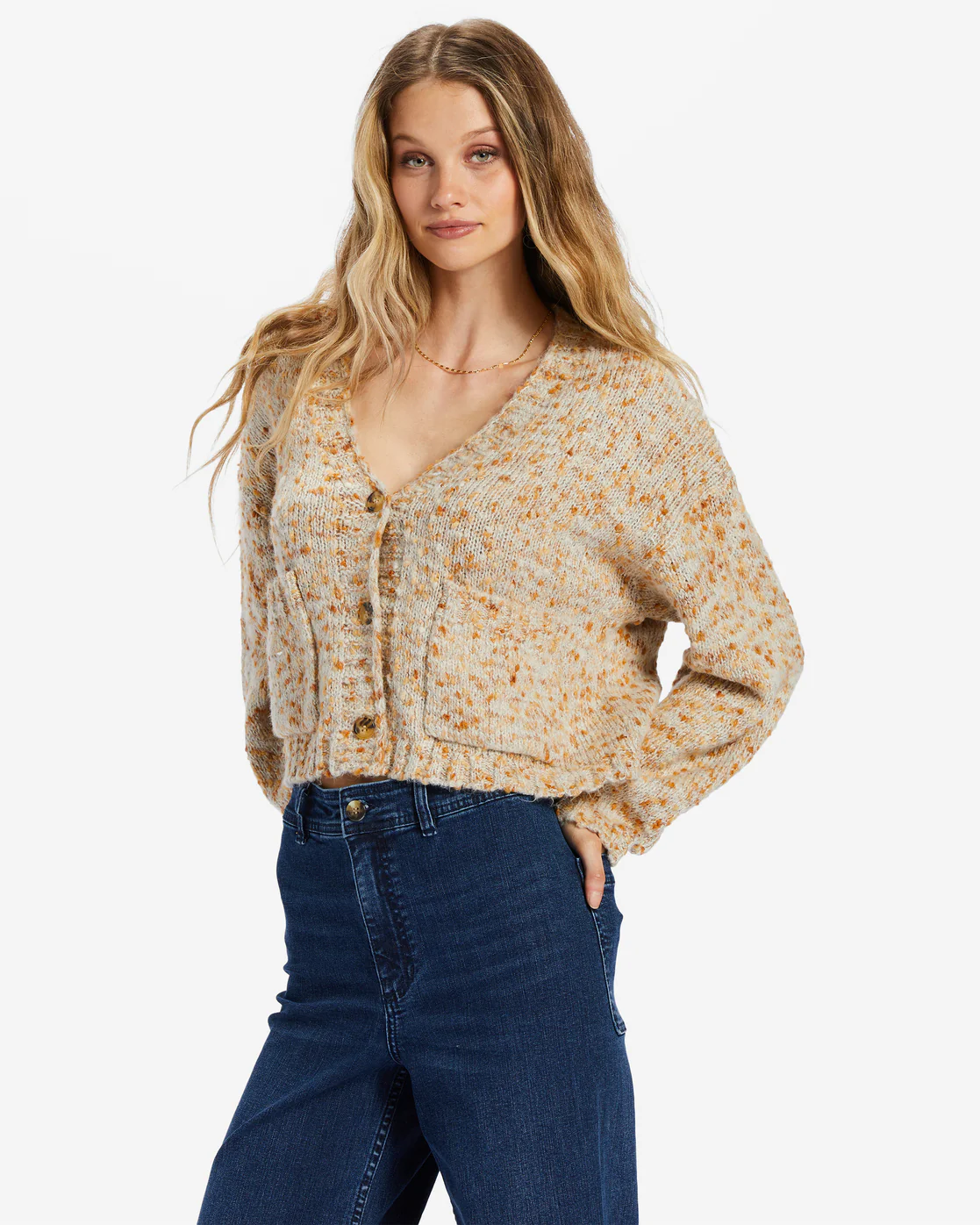 Billabong Catch Up Cardigan - White Cap -Biliabong Outlet