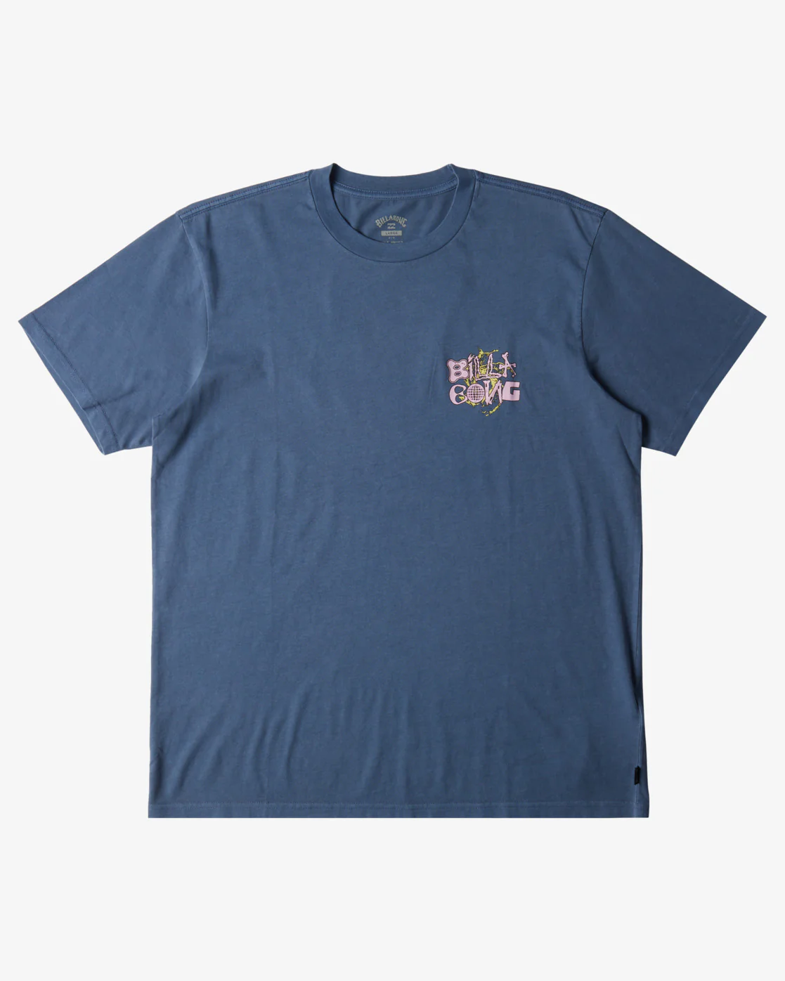 Billabong High Tide Short Sleeve Wave Washed T-Shirt - Slate Blue -Biliabong Outlet
