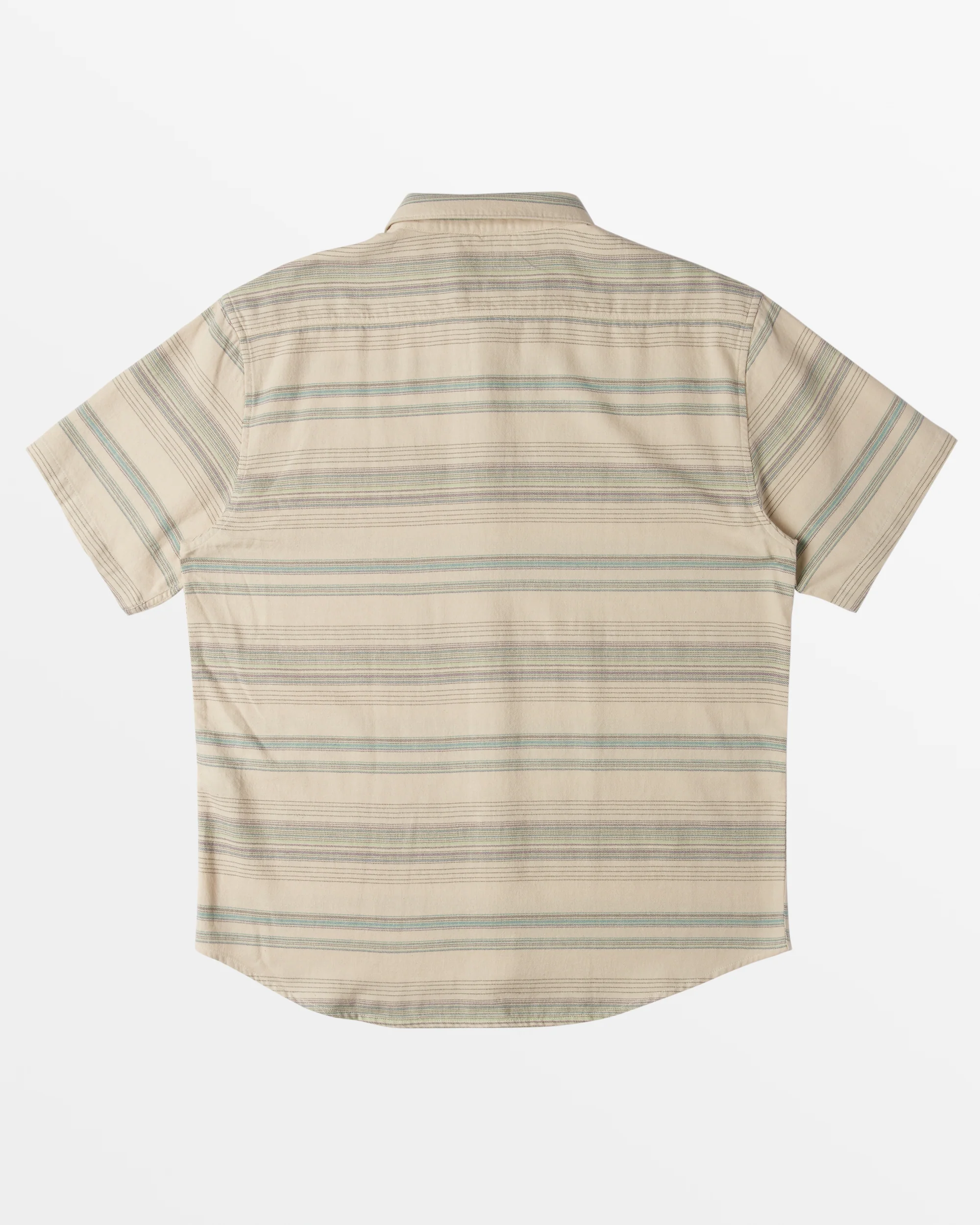 Billabong All Day Stripe Short Sleeve Woven Shirt - Cream -Biliabong Outlet