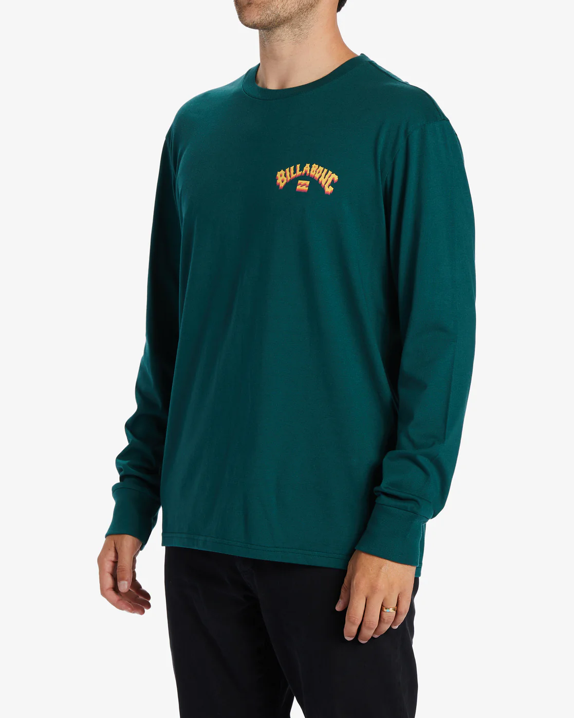 Billabong Arch Fill Long Sleeve T-Shirt - Deep Teal -Biliabong Outlet