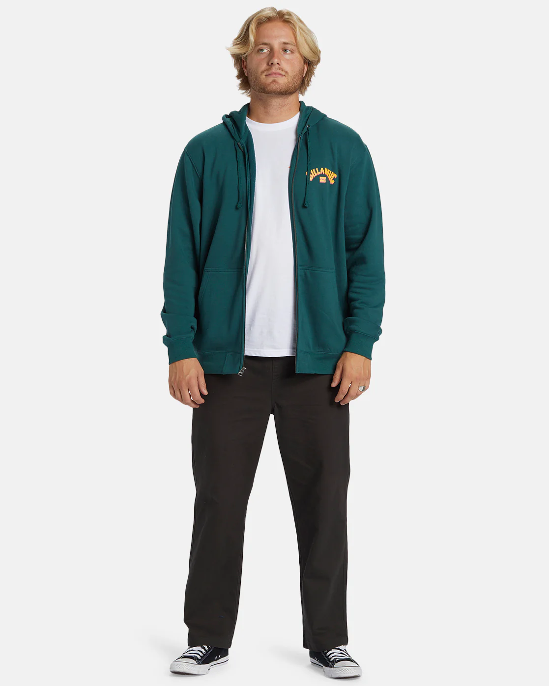 Billabong Shorebird Zip Sweatshirt - Deep Teal -Biliabong Outlet