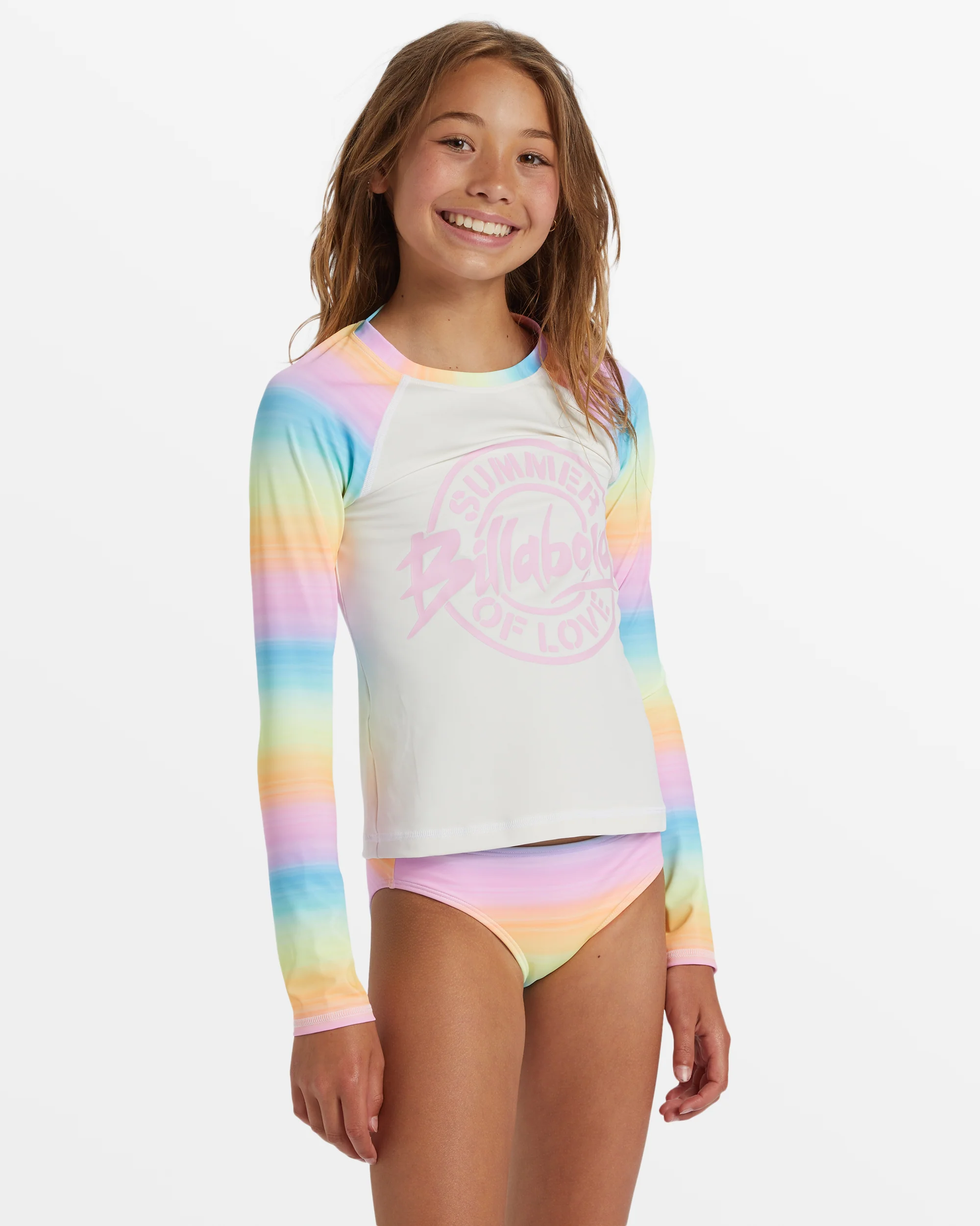Billabong Girl's Vista Dreamin Long Sleeve Rashguard Set - Multi -Biliabong Outlet