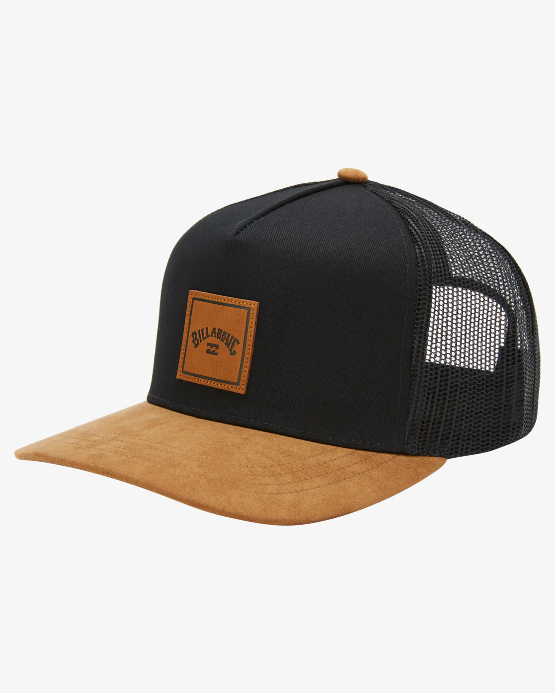 Billabong Stacked Trucker Hat - Black/Tan -Biliabong Outlet