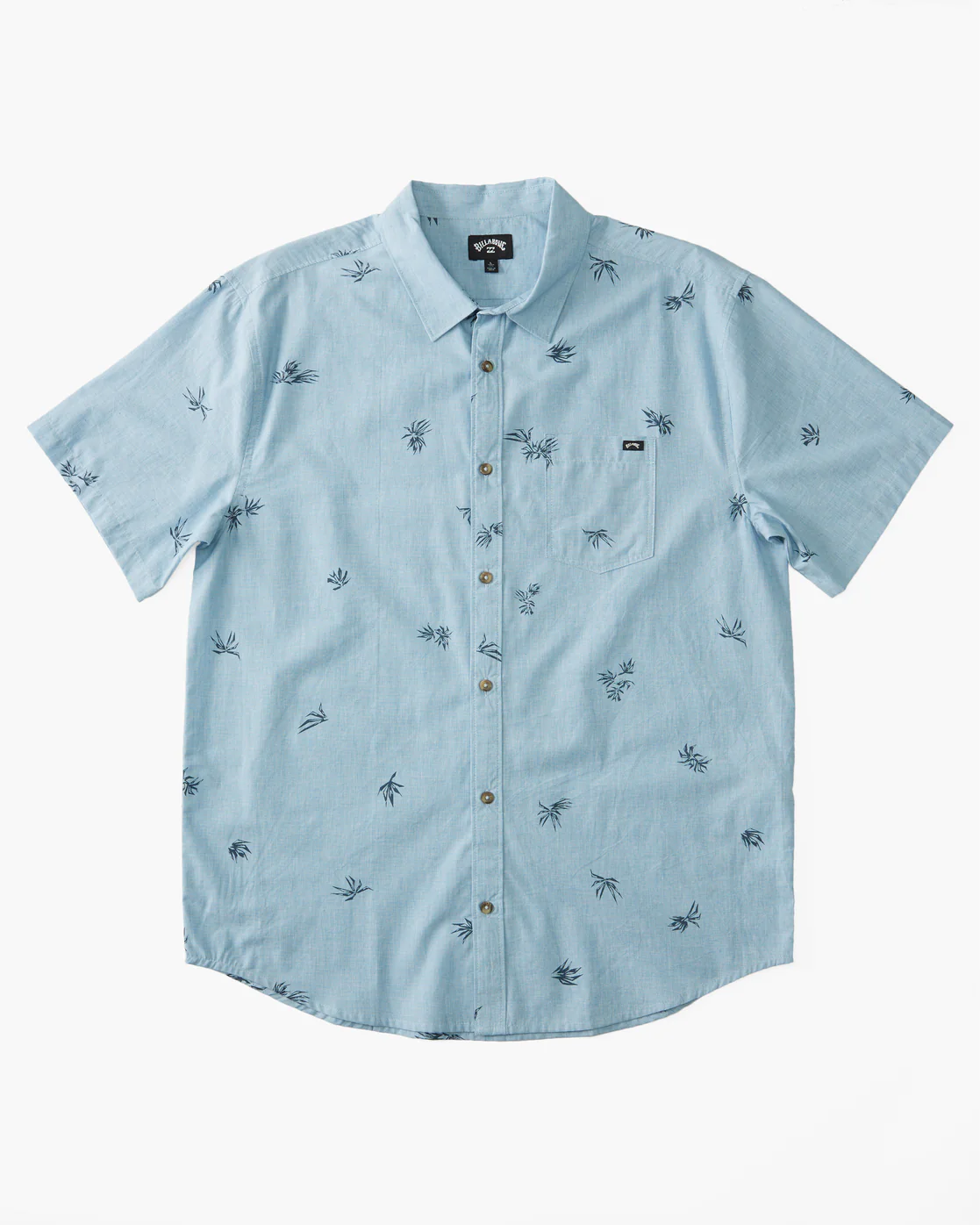 Billabong Sundays Mini Short Sleeve Shirt - Sky Blue -Biliabong Outlet