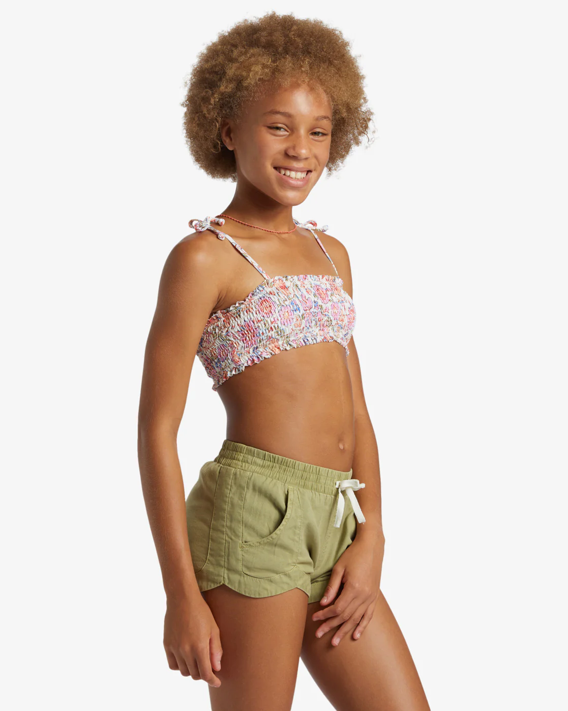 Billabong Girl's Mad For You Shorts - Avocado -Biliabong Outlet