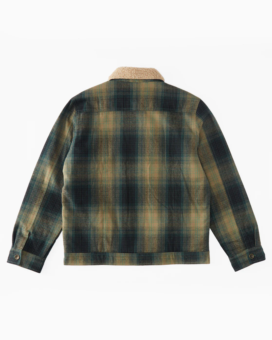 Billabong Barlow Sherpa Lined Jacket - Dark Forest -Biliabong Outlet
