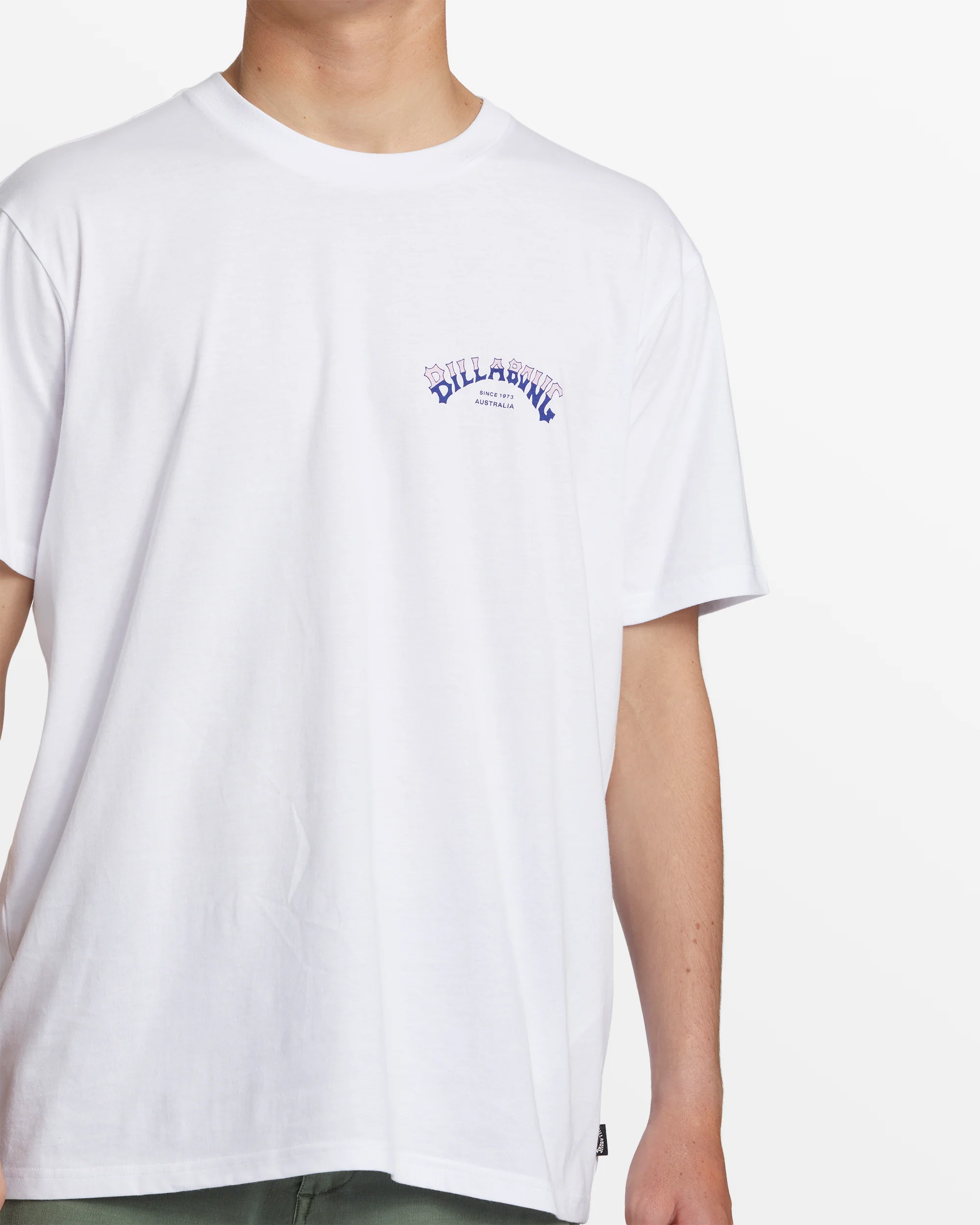 Billabong Stacked Arch T-Shirt - White -Biliabong Outlet