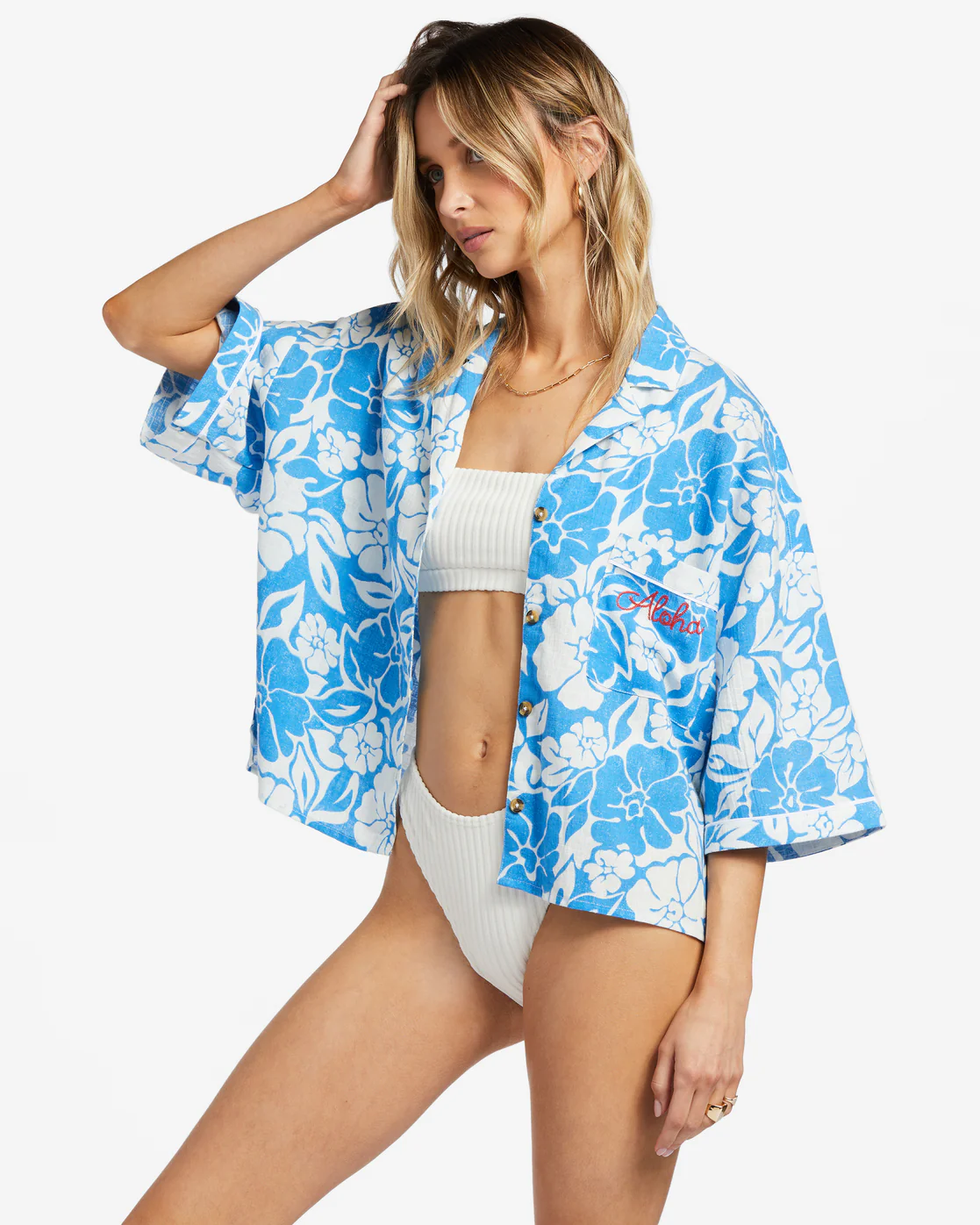 Billabong All Good Short Sleeve Shirt - Seaside -Biliabong Outlet