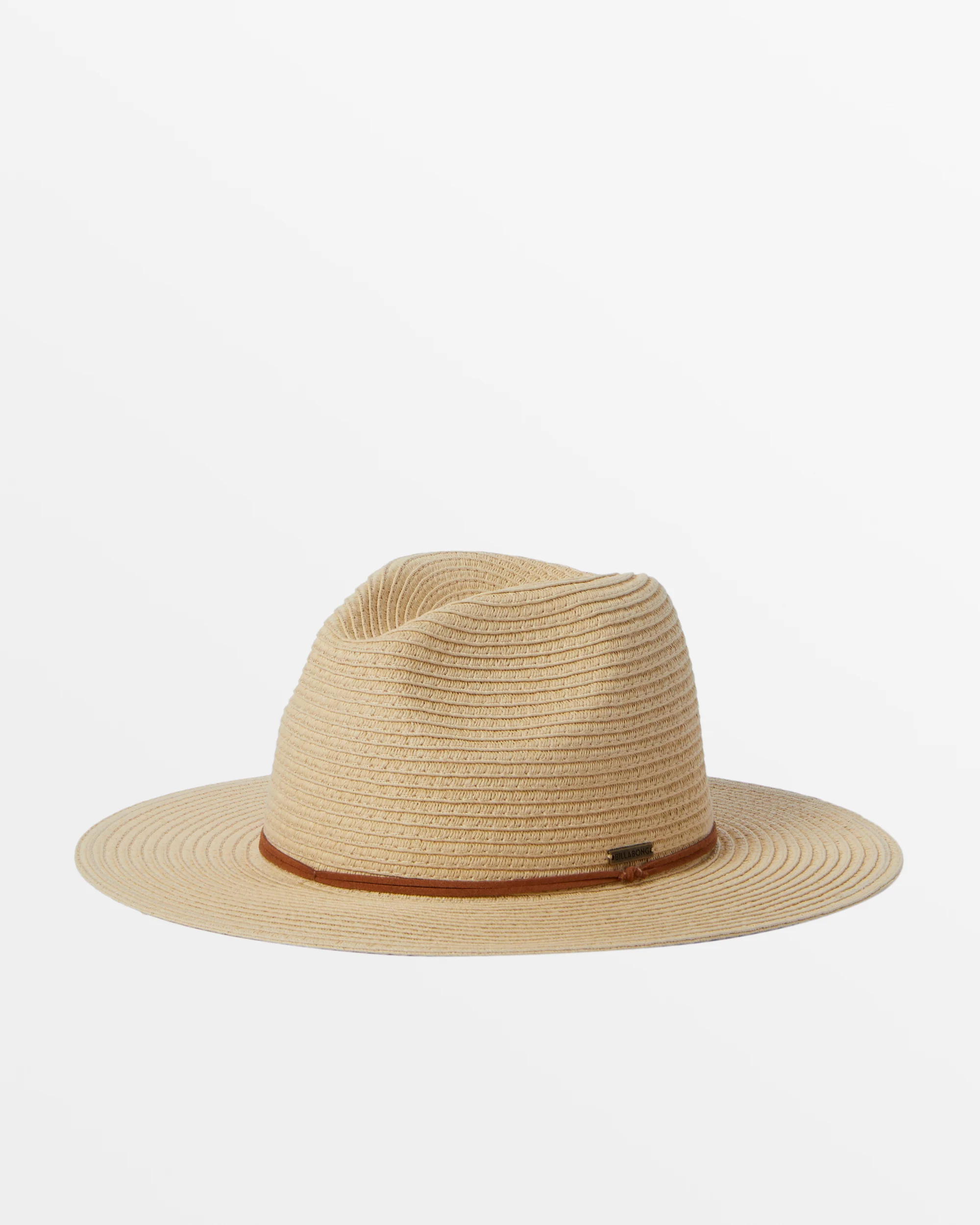 Billabong Tides Packable Straw Fedora - Natural -Biliabong Outlet