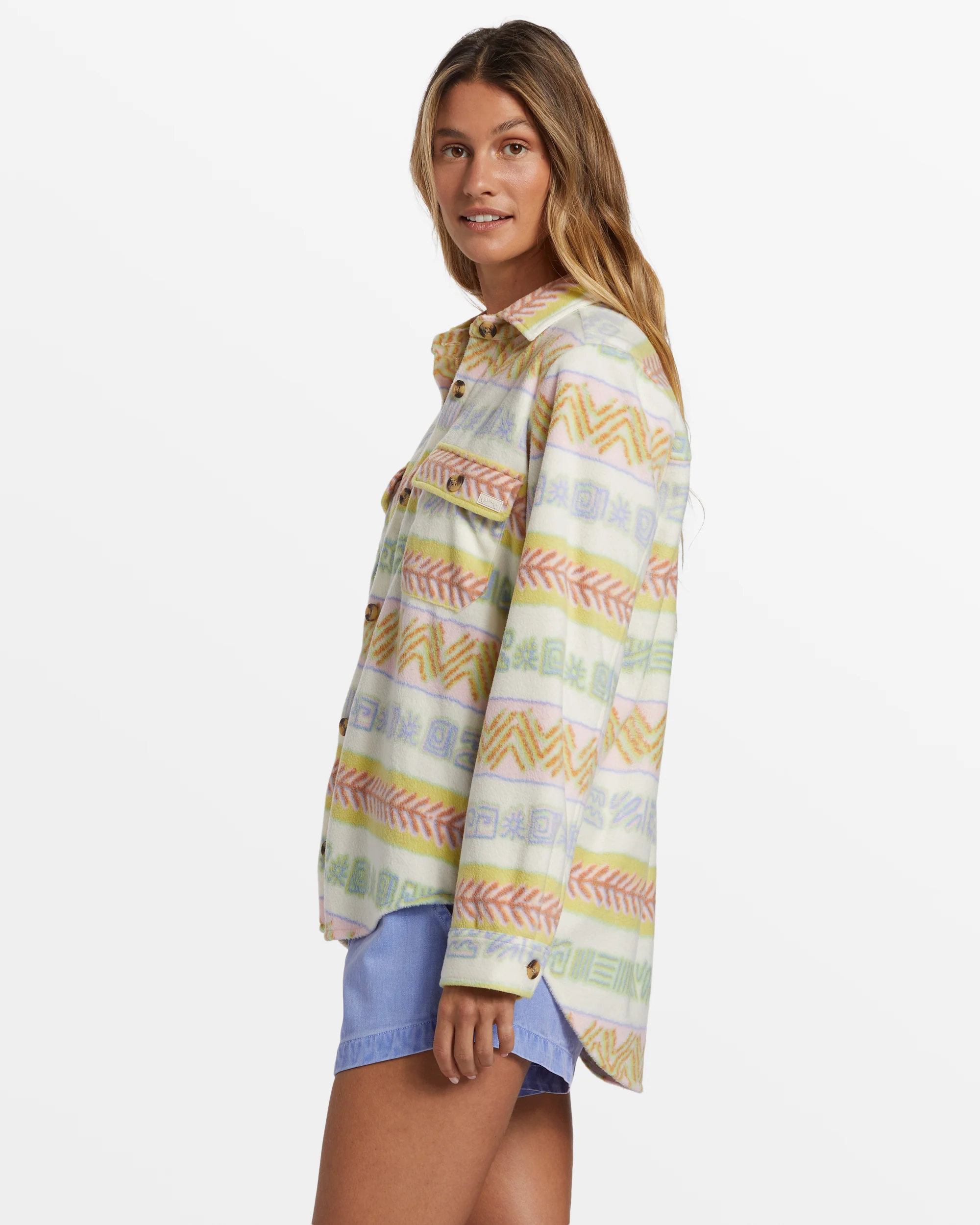 Billabong Forge Fleece Shacket - Multi -Biliabong Outlet