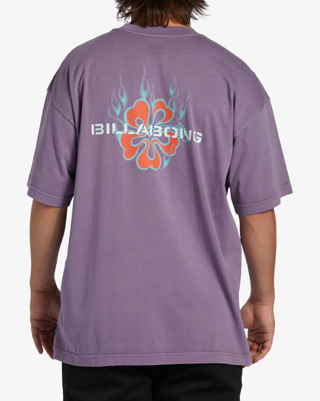 Billabong Paradise Burning OG Short Sleeve Wave Washed T-Shirt - Washed Violet -Biliabong Outlet