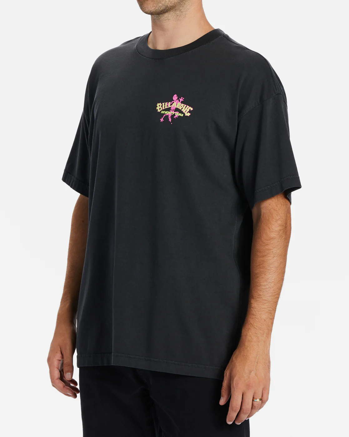 Billabong Lizards T-Shirt - Washed Black -Biliabong Outlet