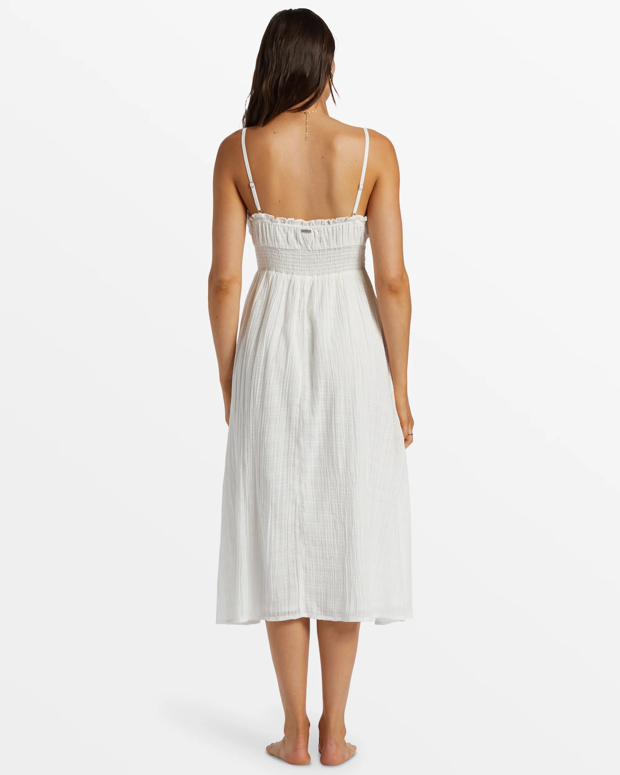 Billabong Pretty Perfect Sweetheart Midi Dress - Salt Crystal -Biliabong Outlet